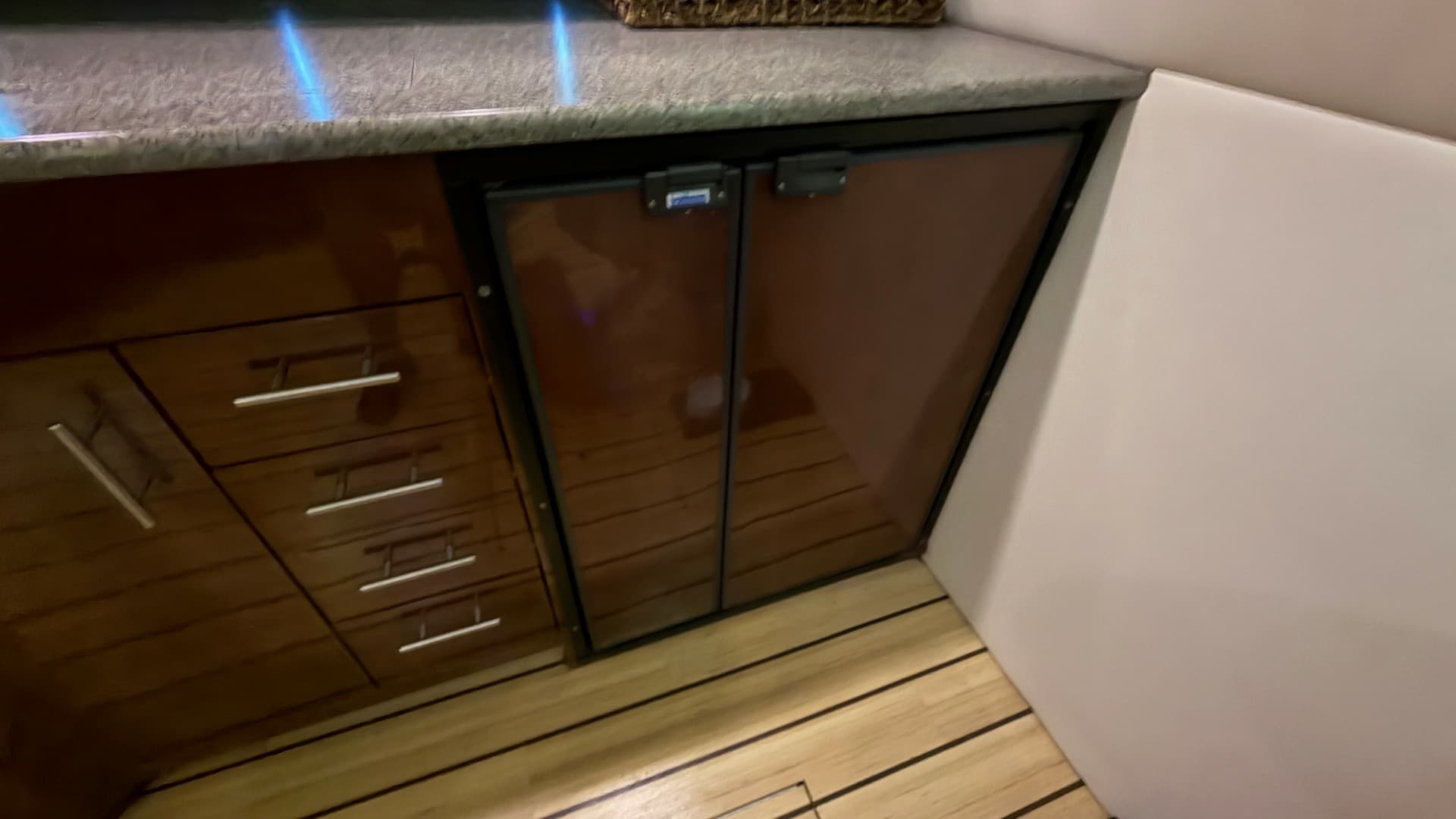 Galley with Refrigerator and Storage