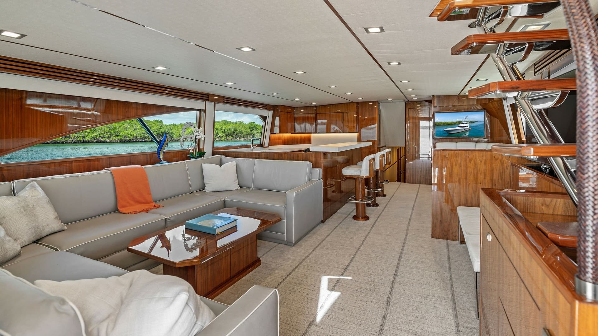 2016 Viking 80 Enclosed Bridge- FRIGATE- Salon/Galley