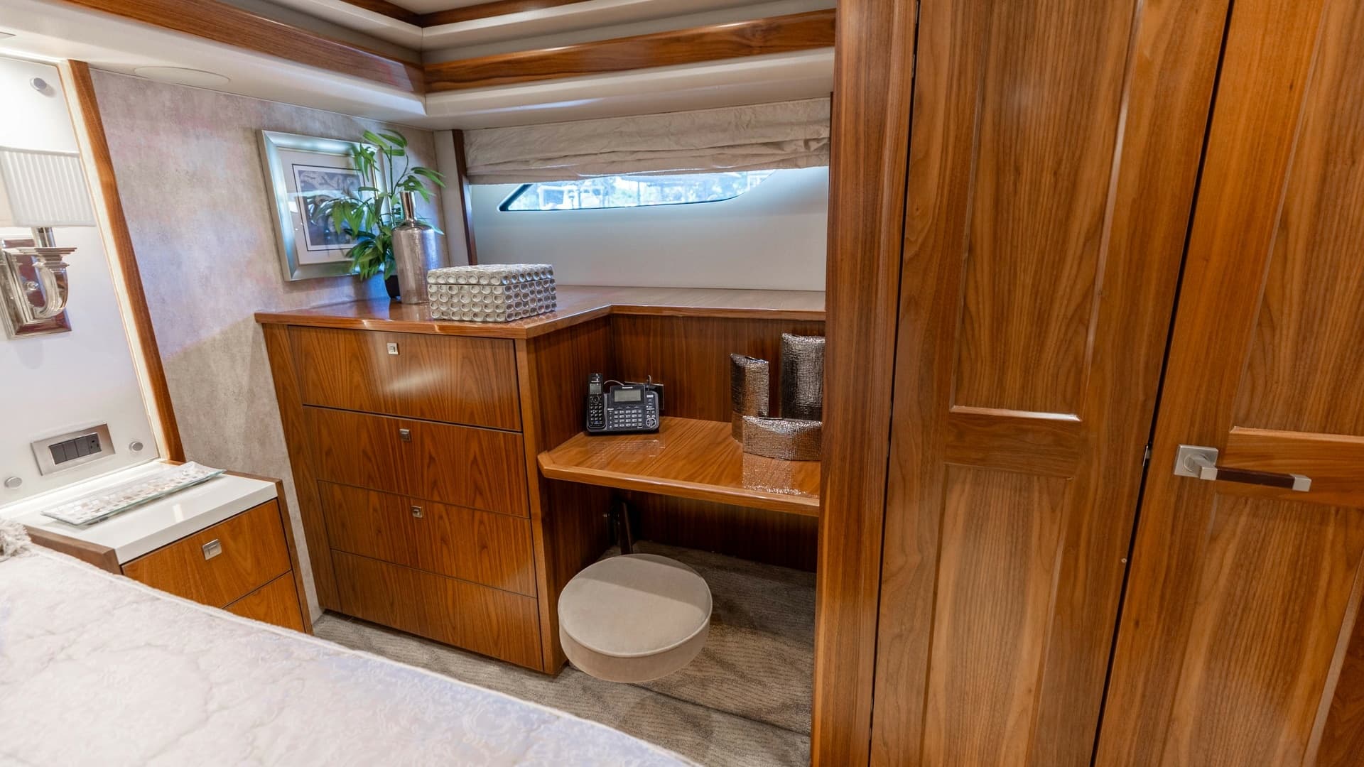 Master Stateroom Desk and Storage