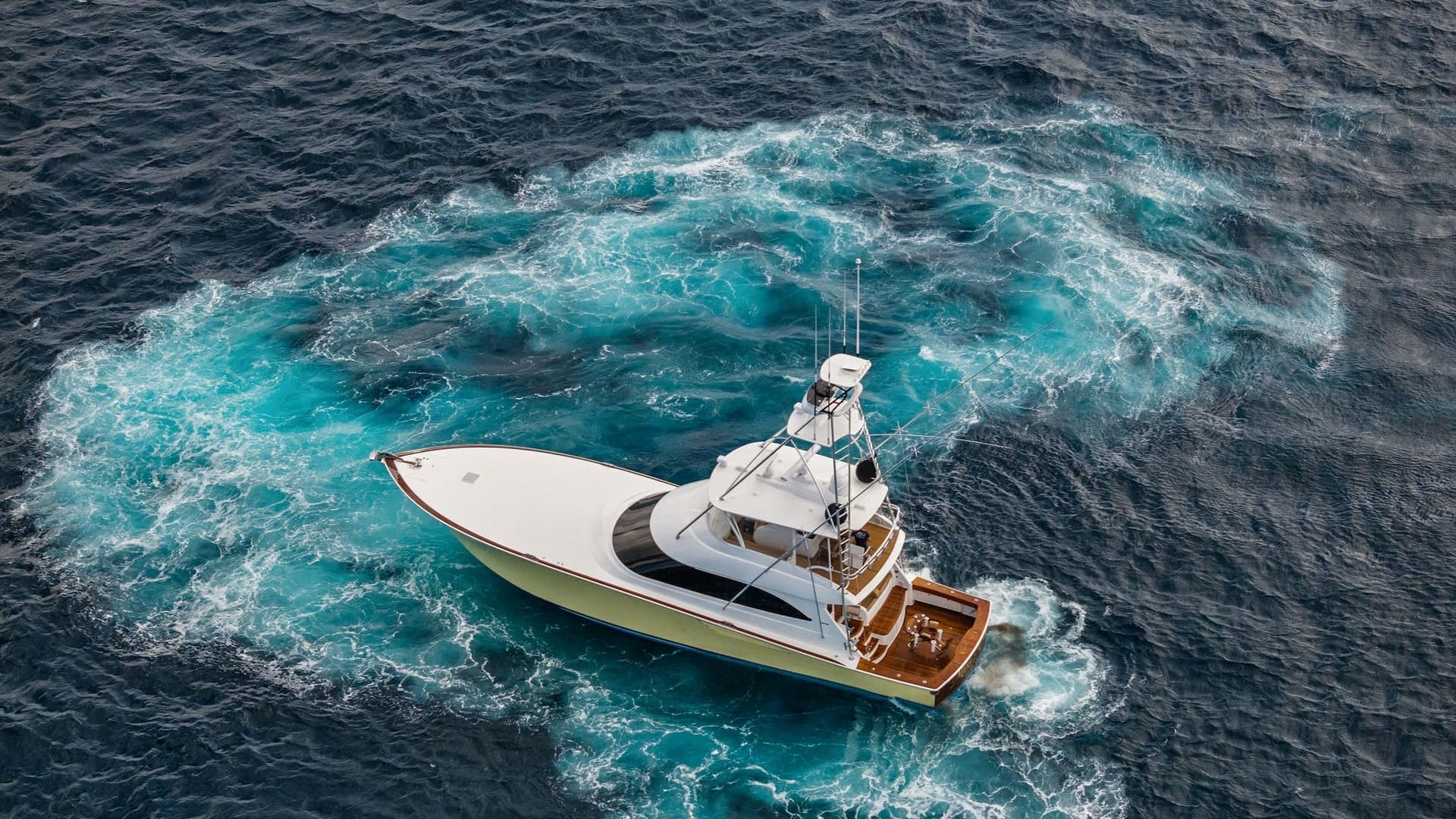 Aerial View of Viking 70 Convertible