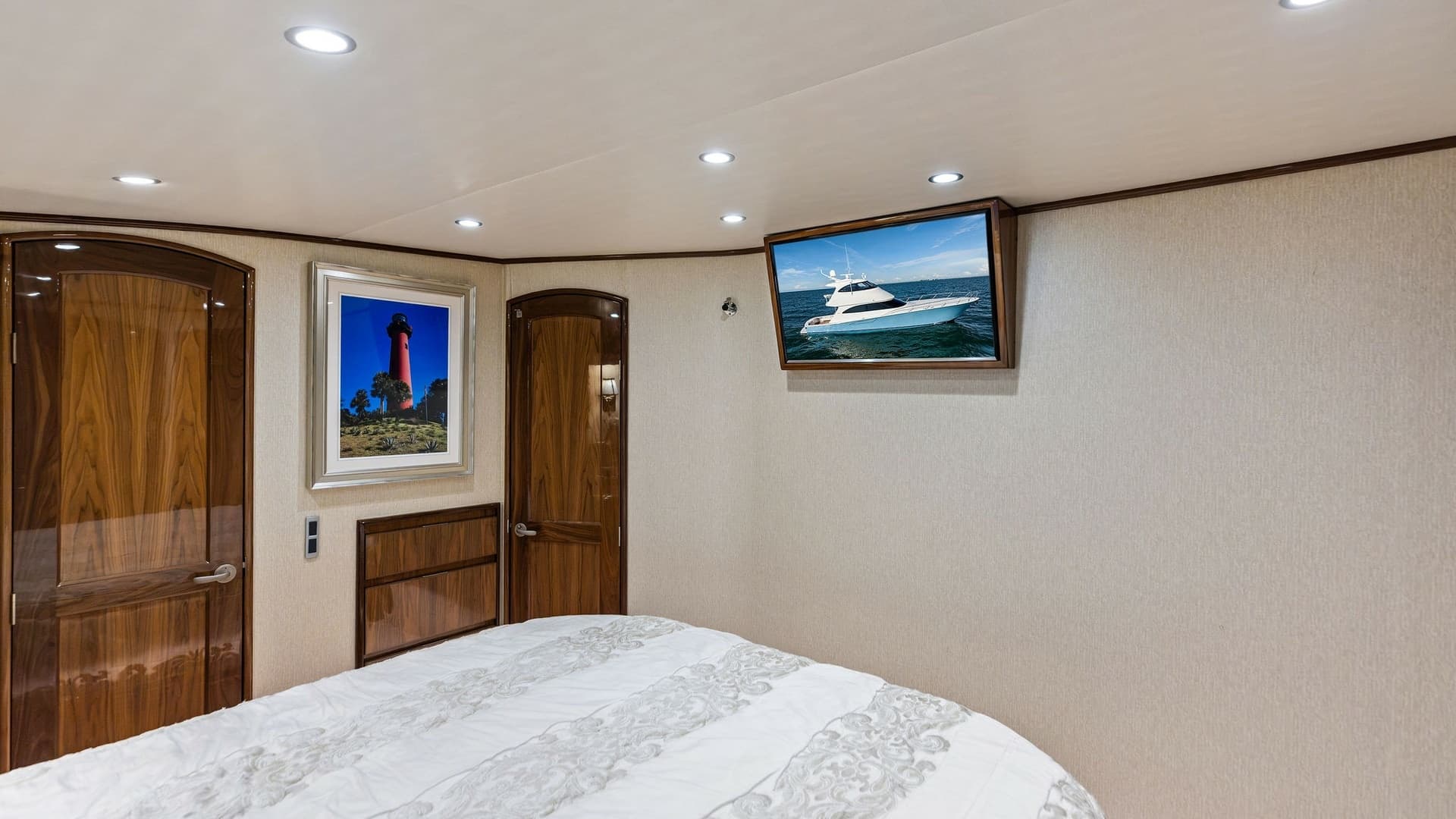 Guest Stateroom with TV and Art