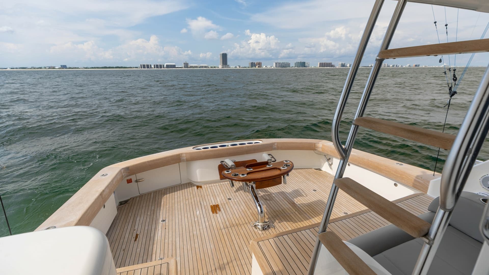 Spacious Aft Deck with Fishing Chair
