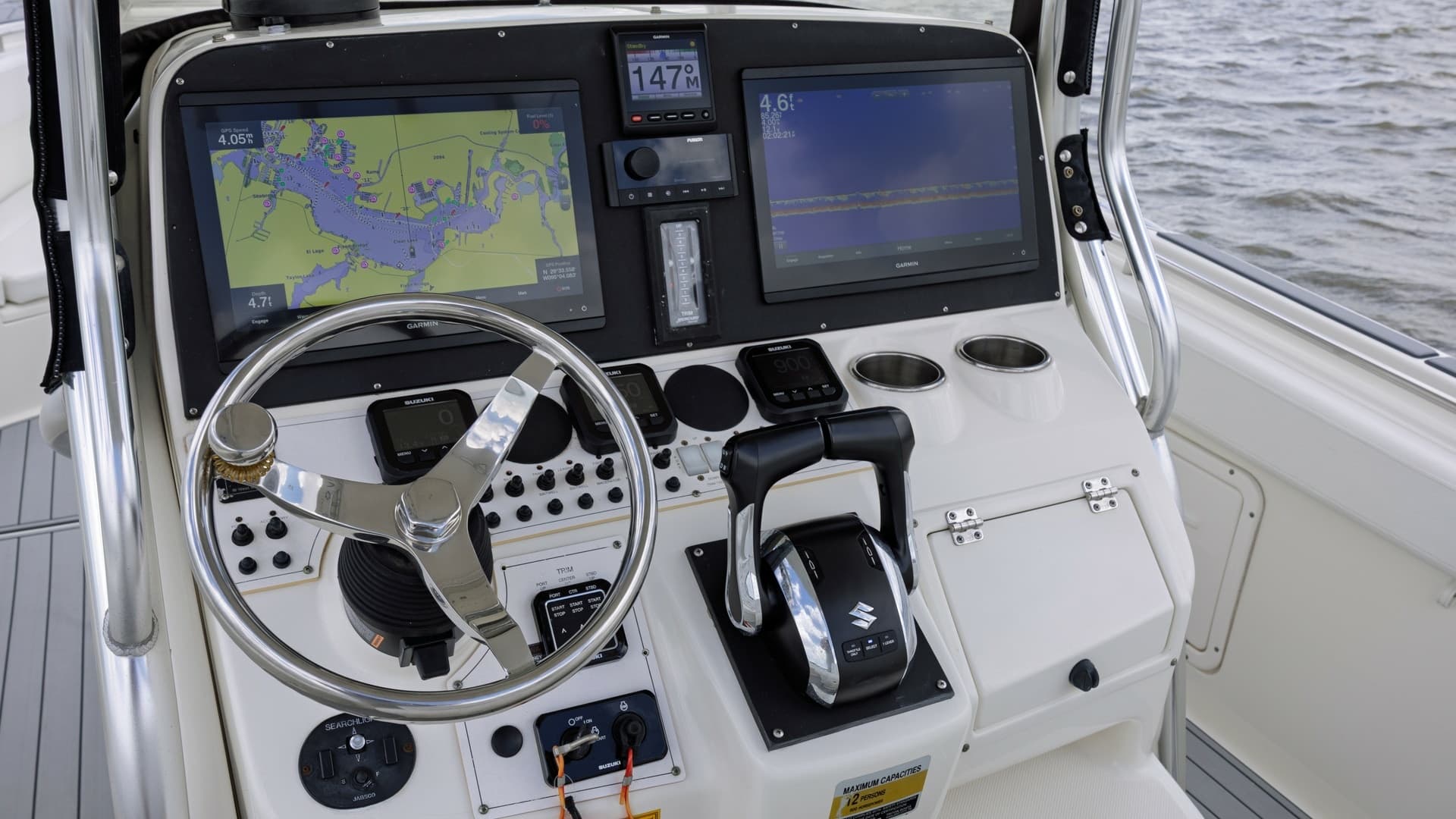 Helm Station with Dual Displays