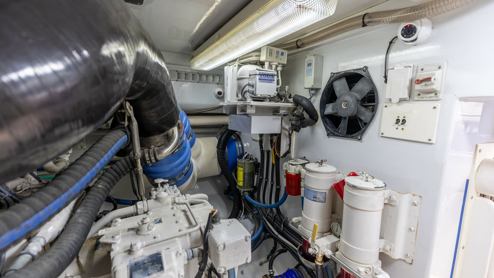 Engine Room with Mechanical Systems