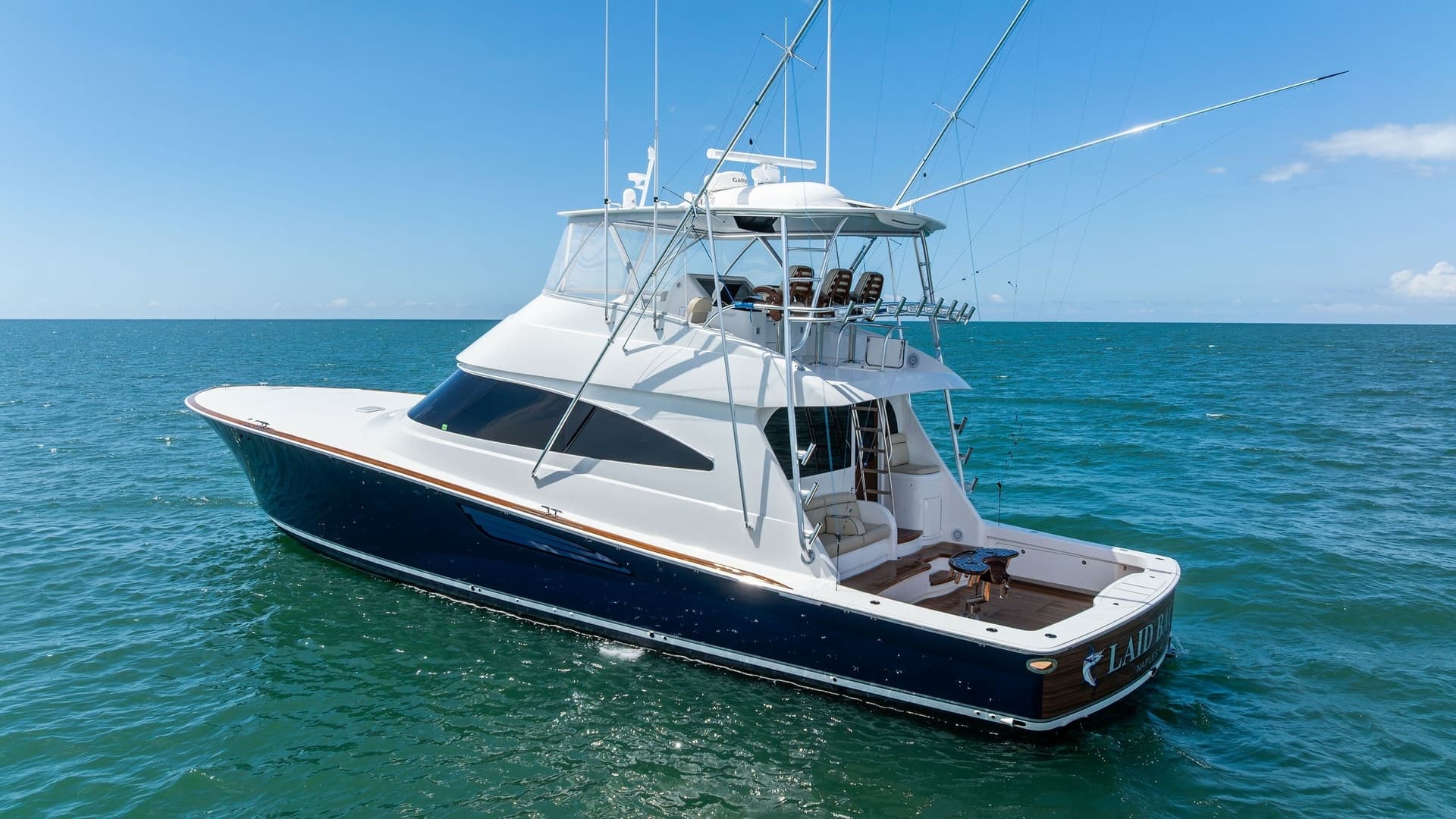 Aerial View of Aft Deck and Flybridge