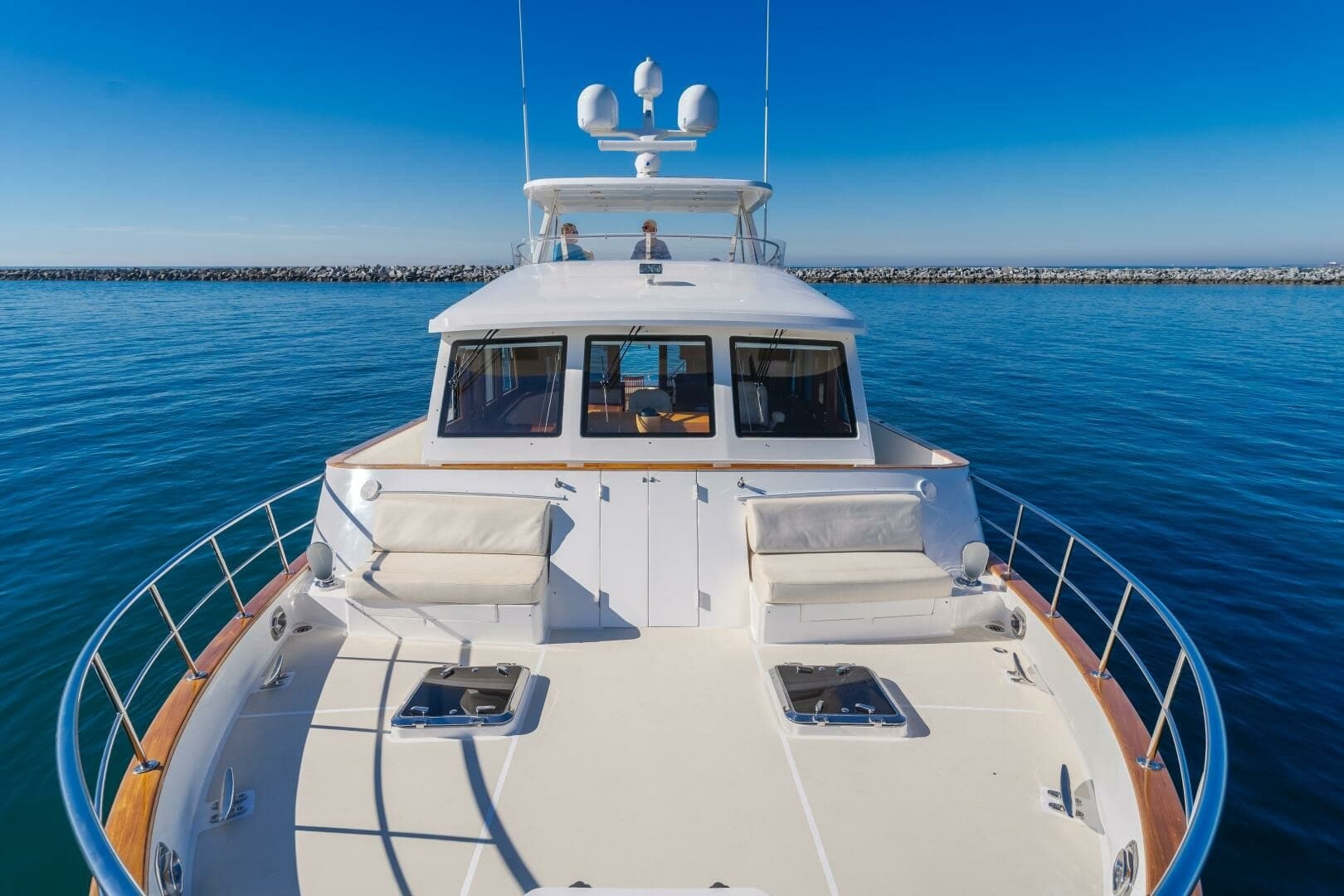 2008 Grand Banks 59 Aleutian RP- "TINTAGEL":Spacious Forward Deck with Seating