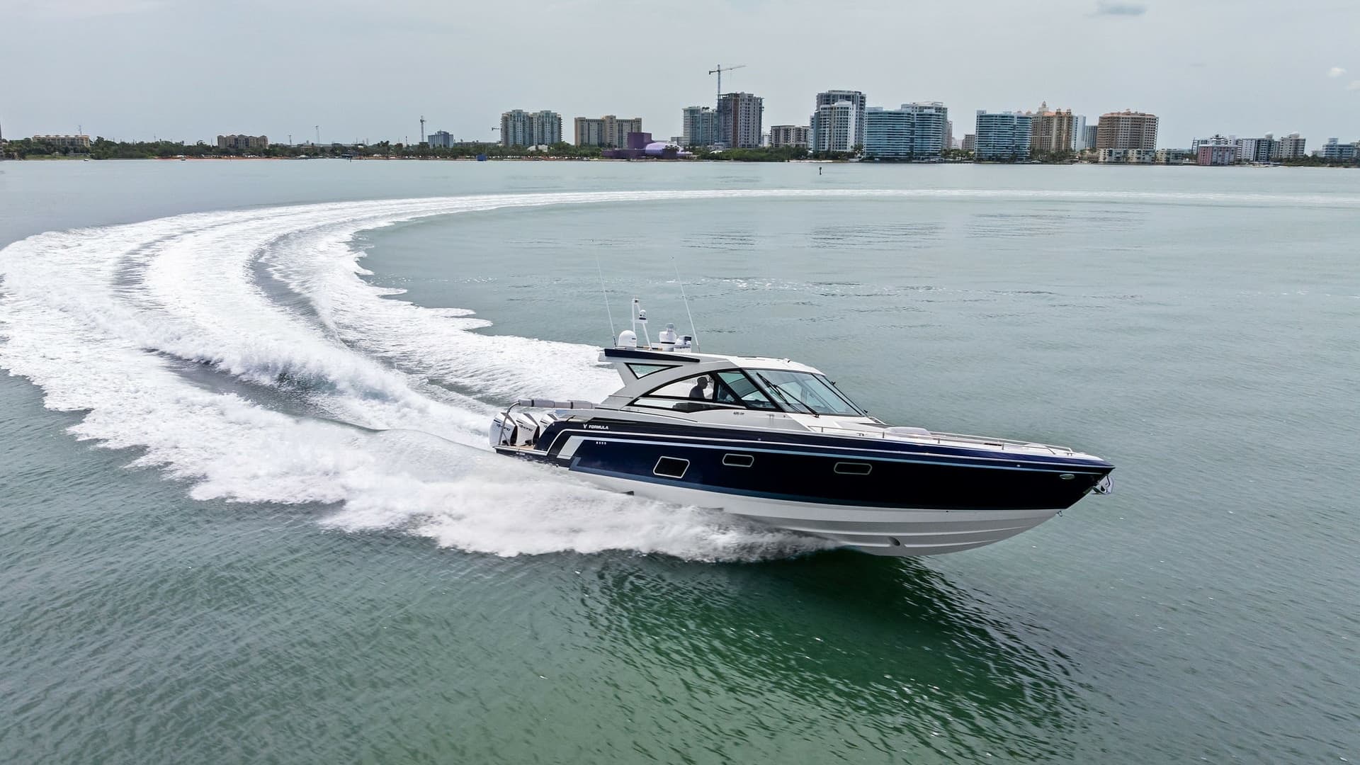 Dynamic Aerial View of Formula 430