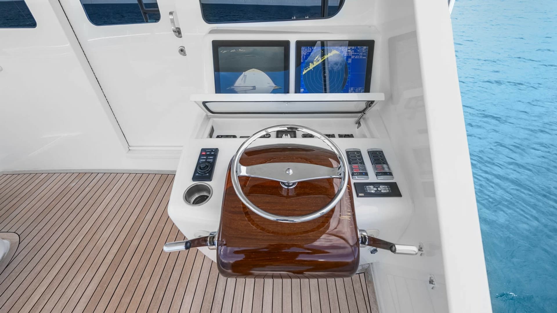 Helm Station with Navigation Displays