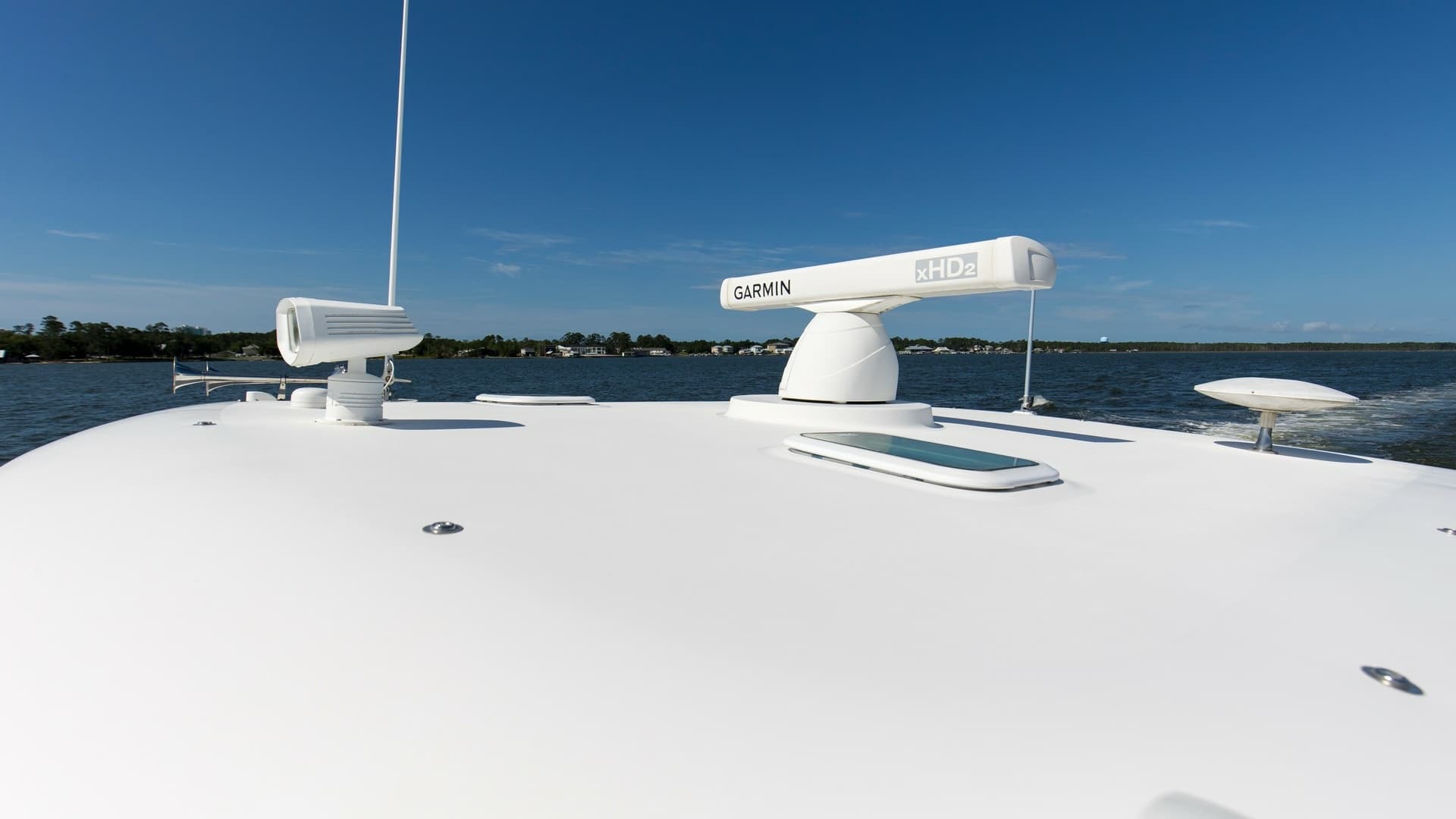 Bow with Radar and Antennas