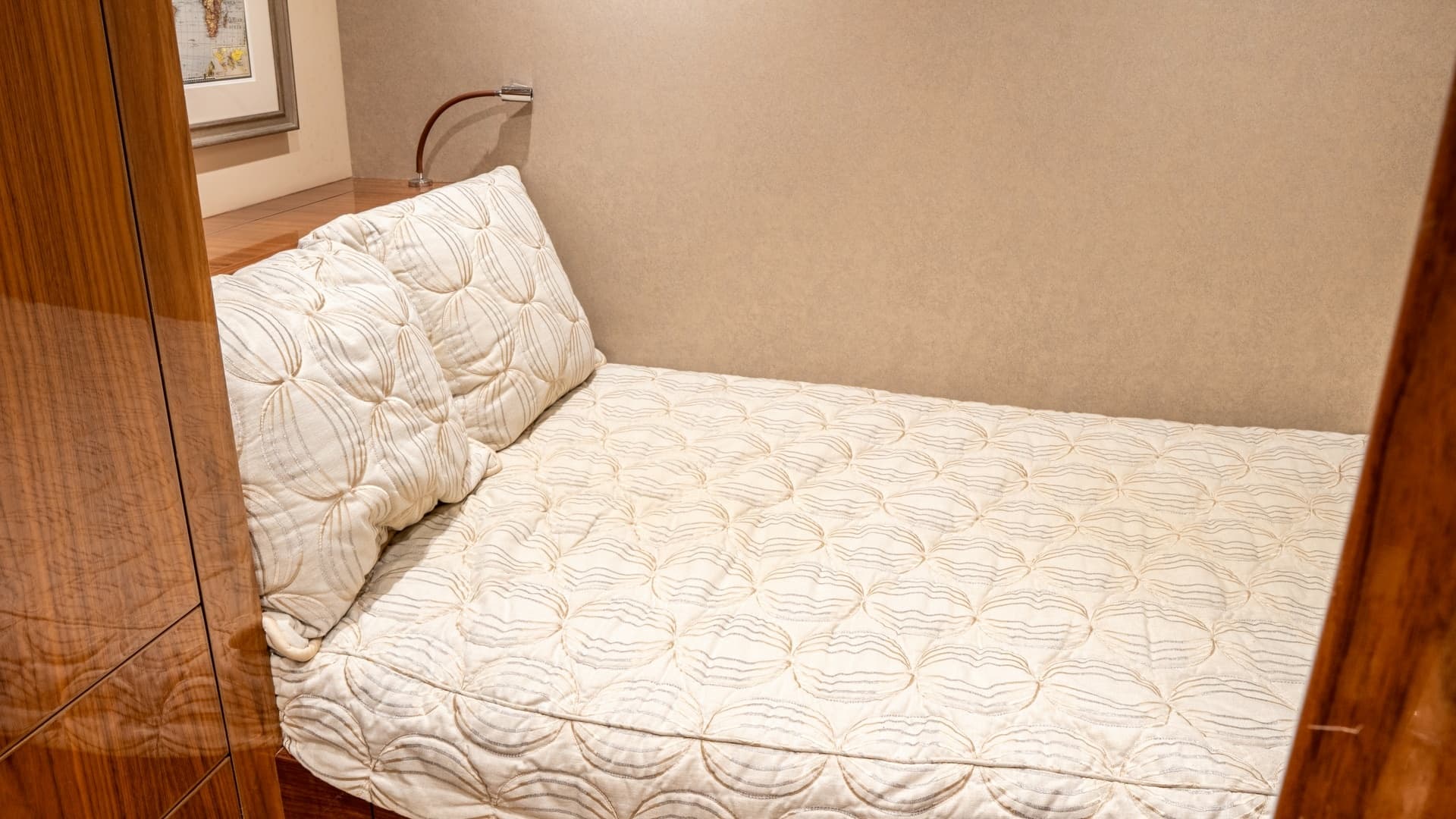 Guest Stateroom with Cozy Bedding