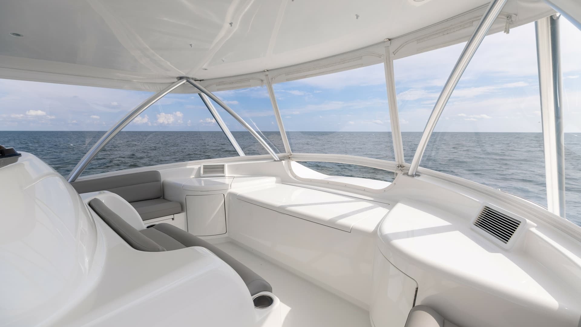 Flybridge Lounge Area with Ocean View