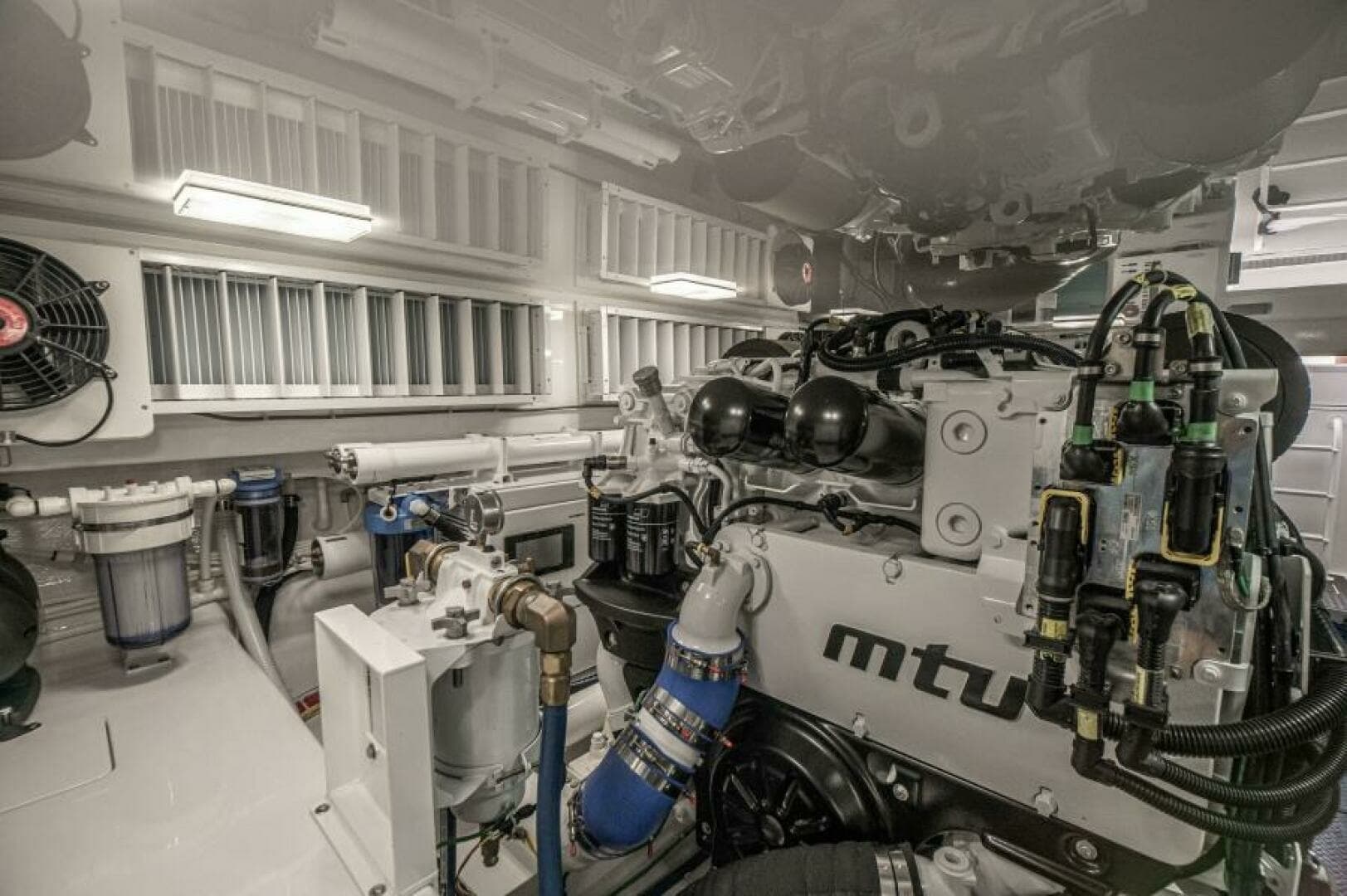 Engine Room with MTU Engines