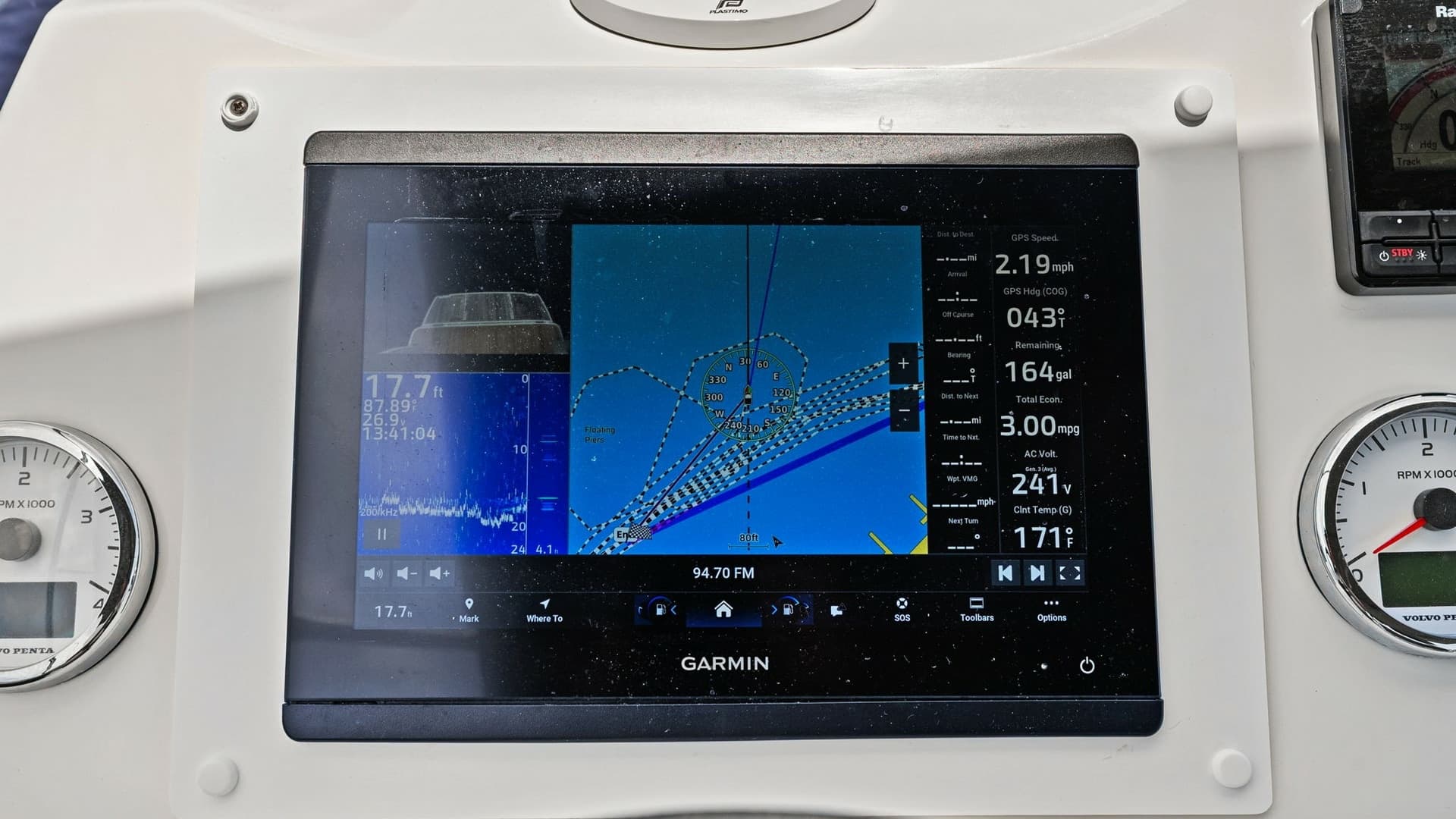 Helm Station with Navigation Display