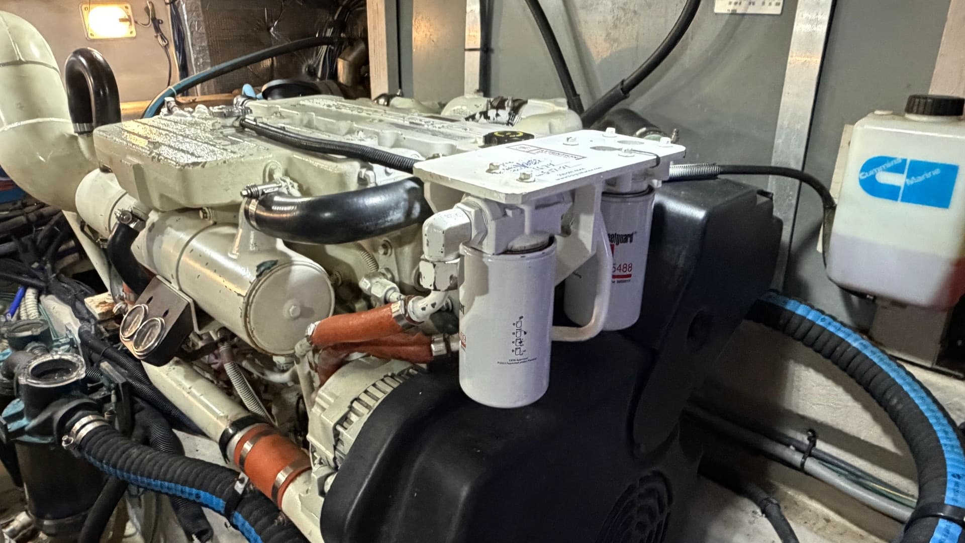 Engine Room with Diesel Engine