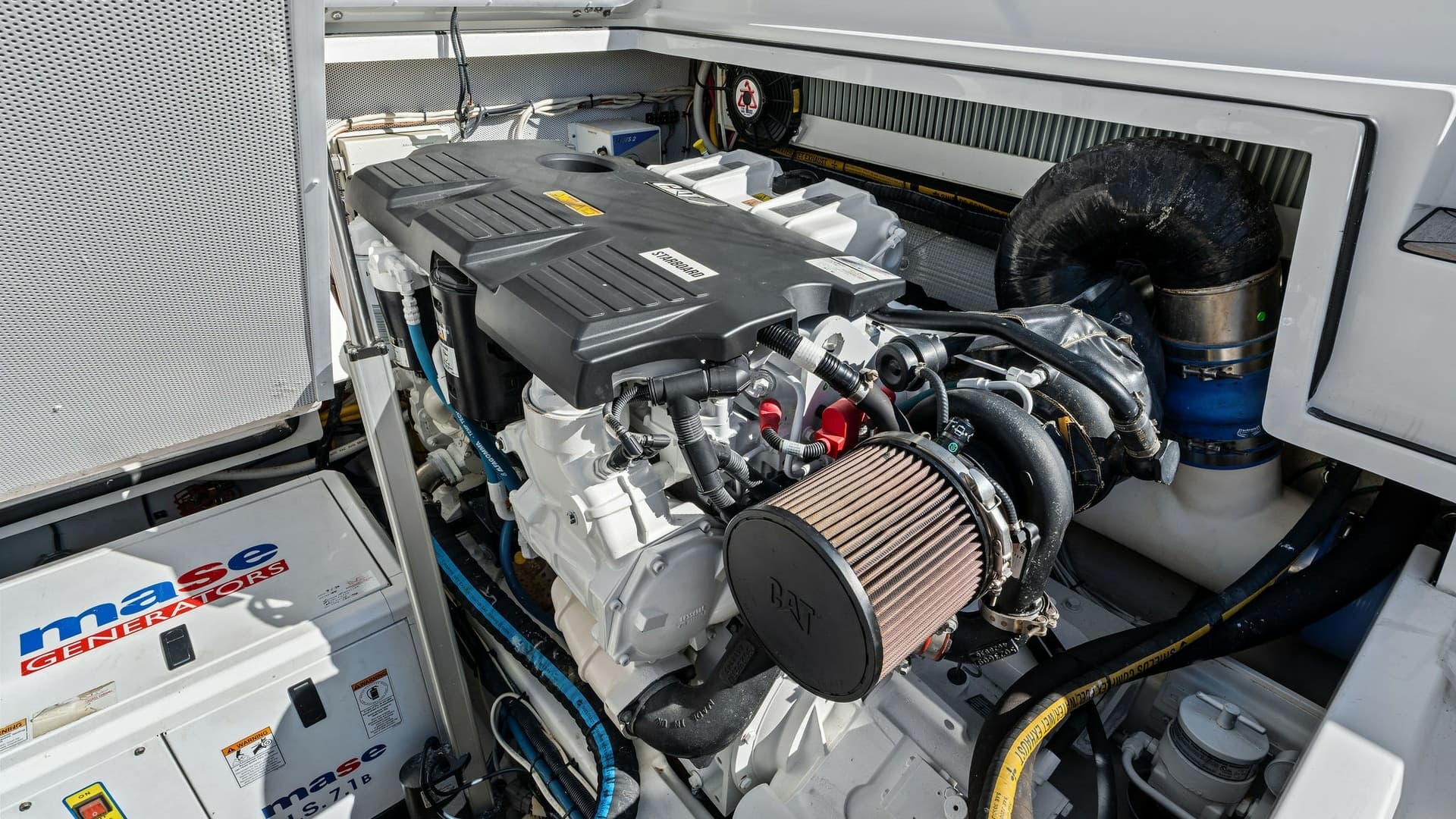 Engine Room with Diesel Engine
