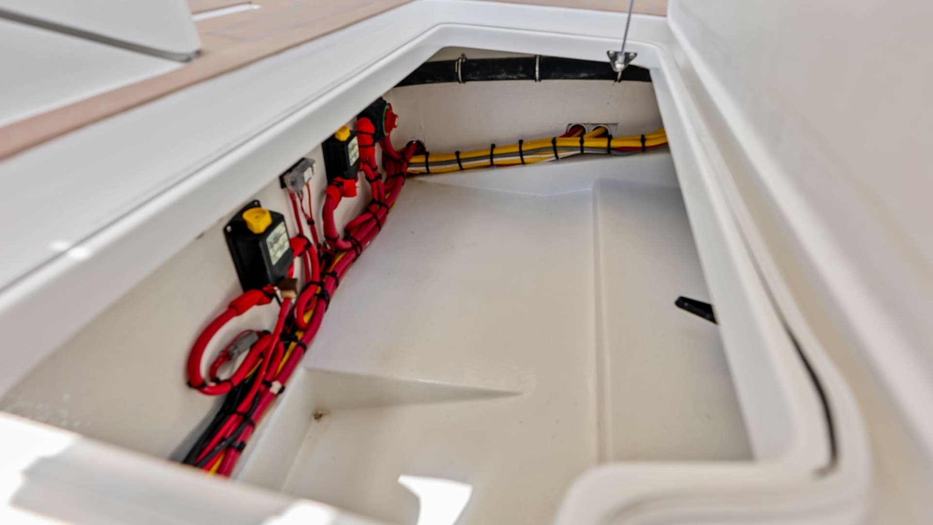 Spacious Forward Storage Compartment
