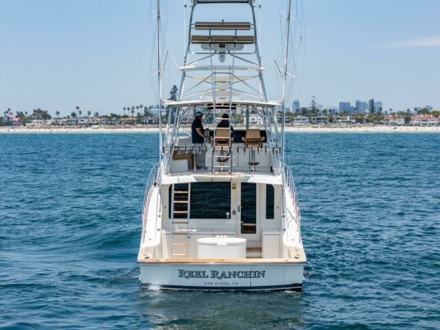 2004 Hatteras 54 Convertible "Reel Ranchin" - Aft Deck and Tower View