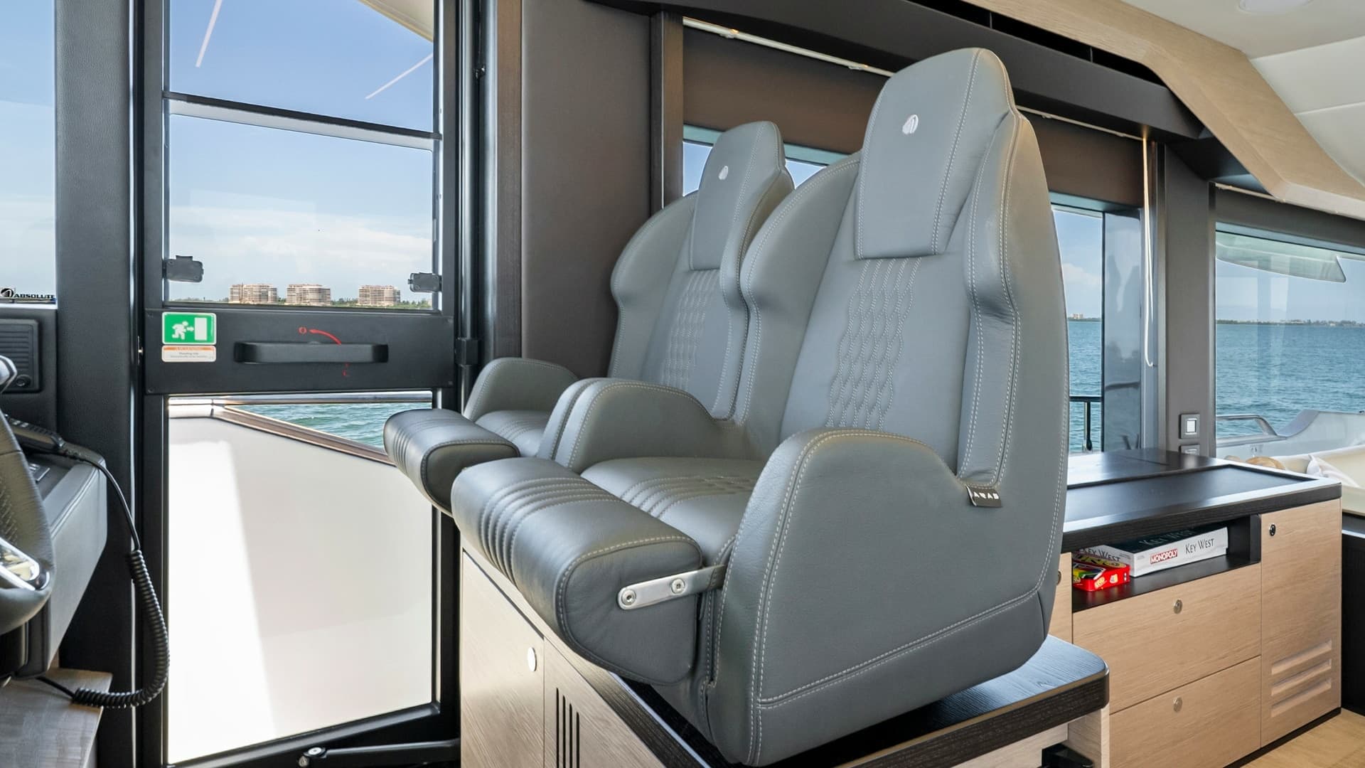 Helm Seating Area with Ocean View