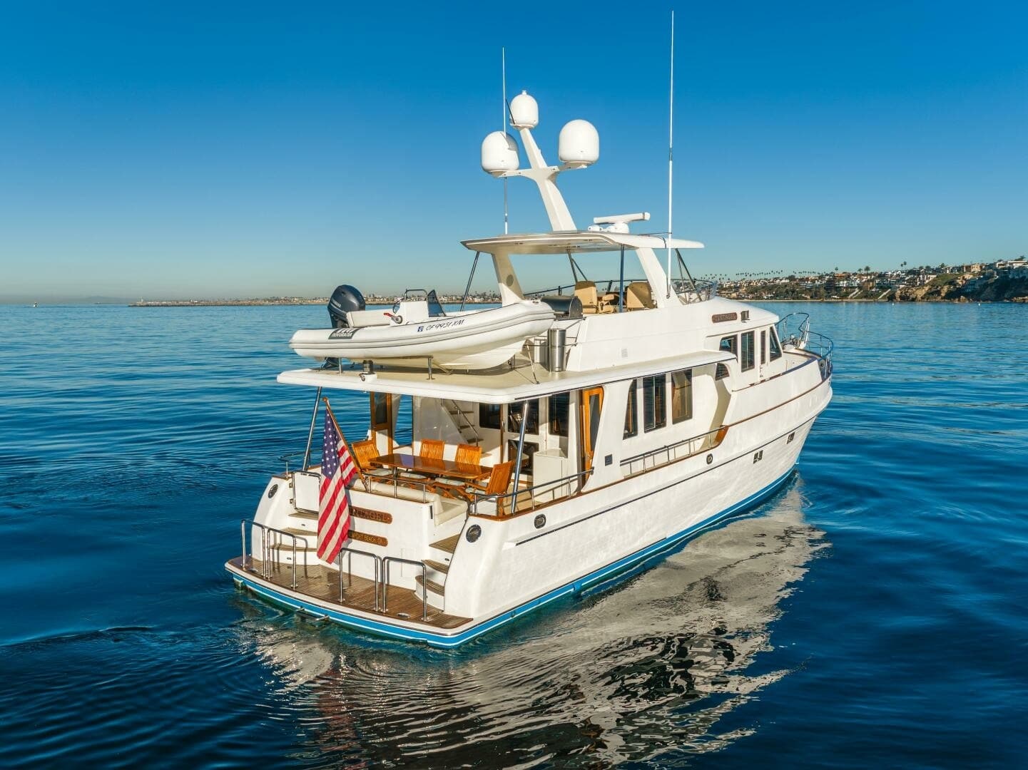 2008 Grand Banks 59 Aleutian RP- "TINTAGEL": Aft Deck and Flybridge View