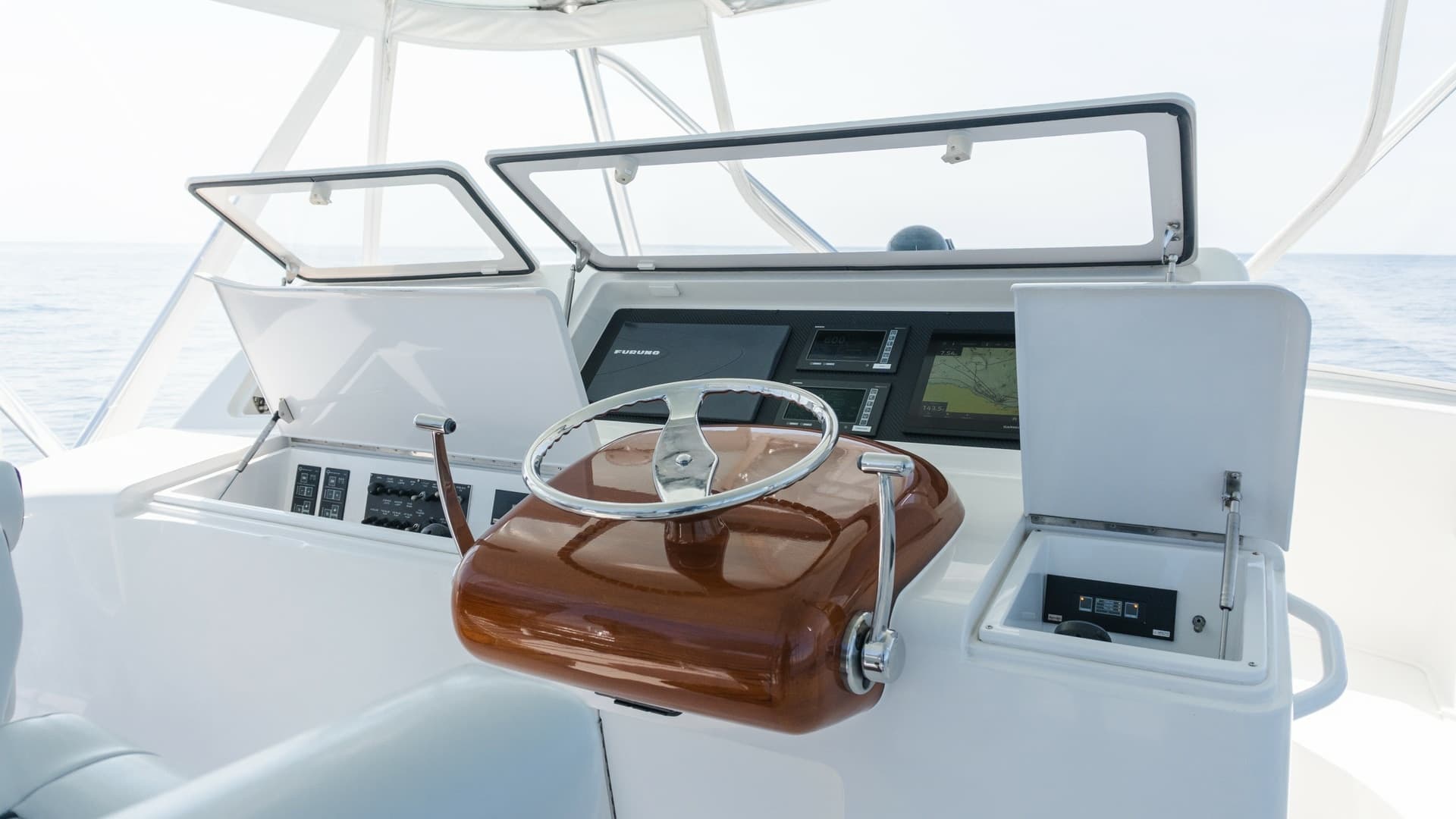 2009 Viking 50 Convertible "Jammin" - Sleek and Polished Helm Station