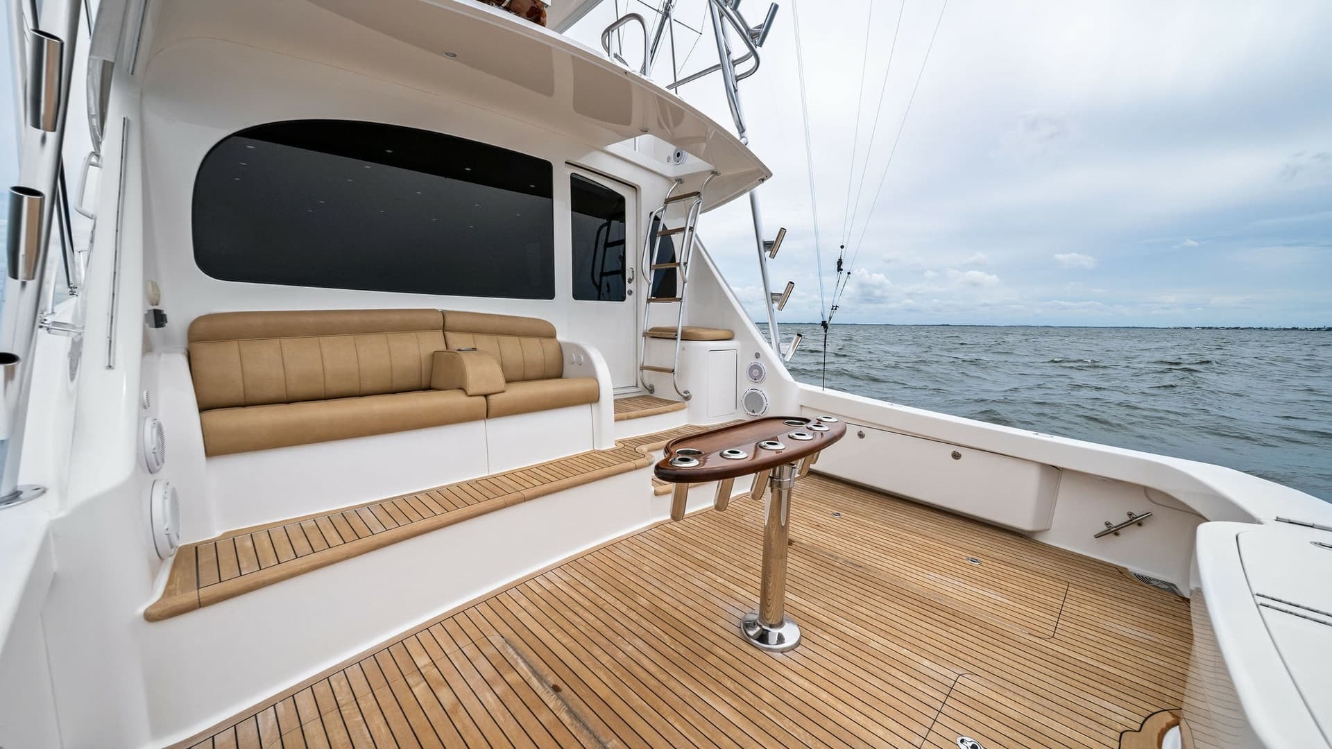 Spacious Teak Cockpit with Seating