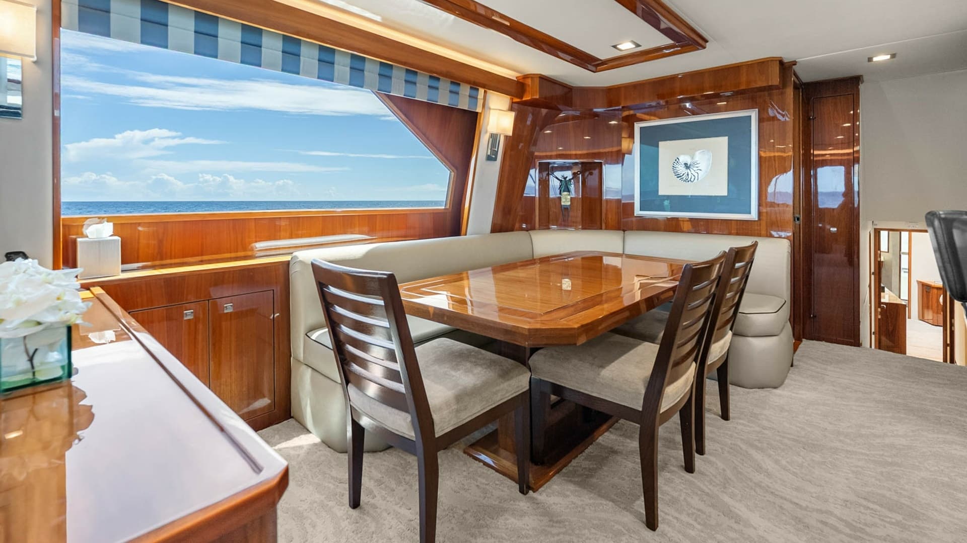 Elegant Dining Area with Ocean View