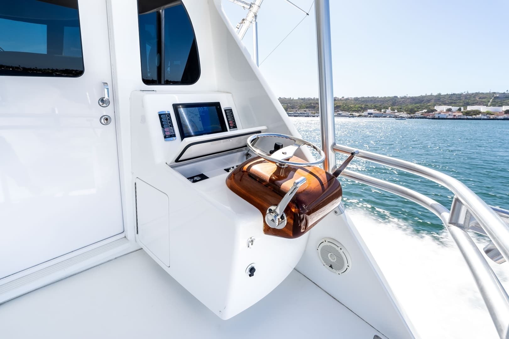 2018 Viking 72 Convertible "50 Caliber" - Flybridge Helm Station