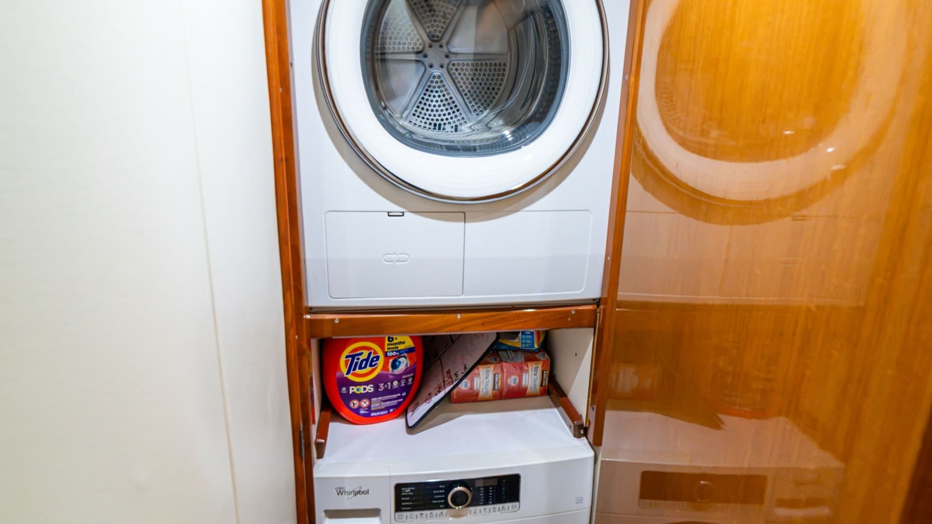 2001 Viking 61 Convertible- Caliente- Laundry