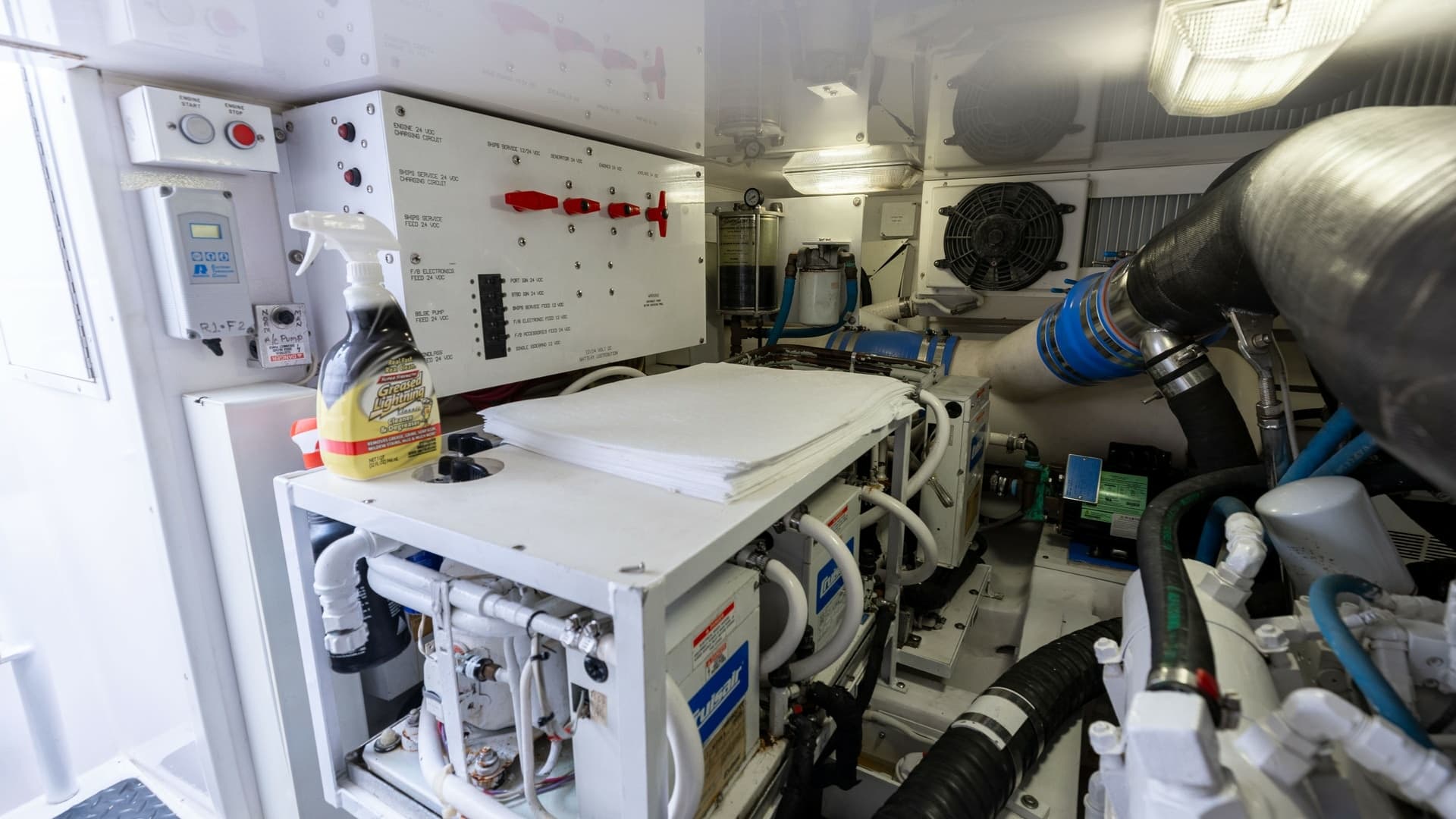 Engine Room with Control Panel