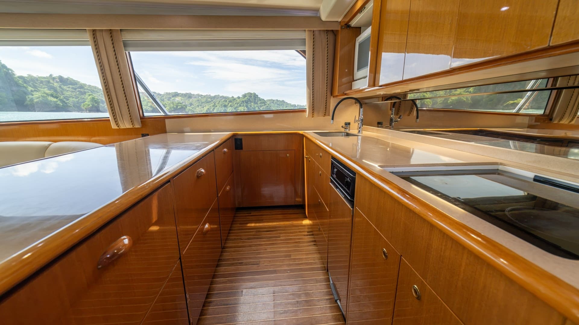 Galley with Panoramic Views