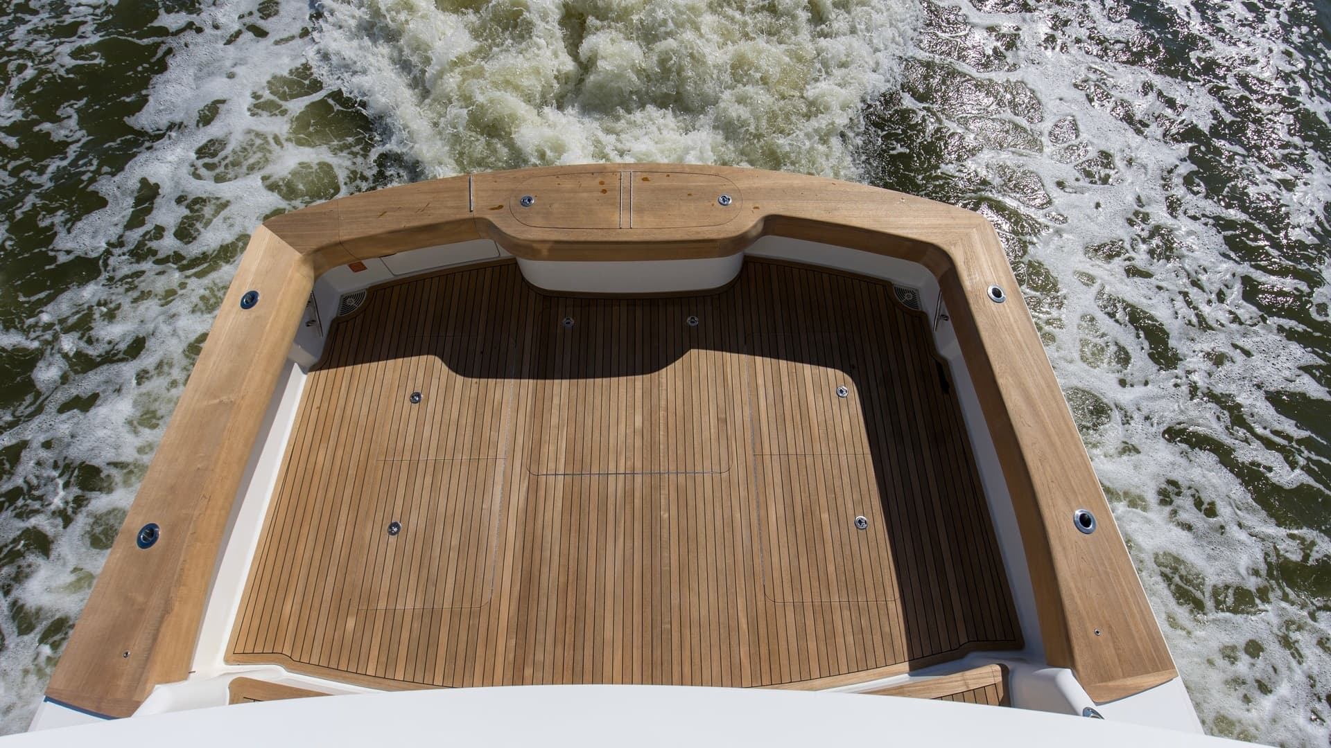 Teak-Clad Aft Deck View