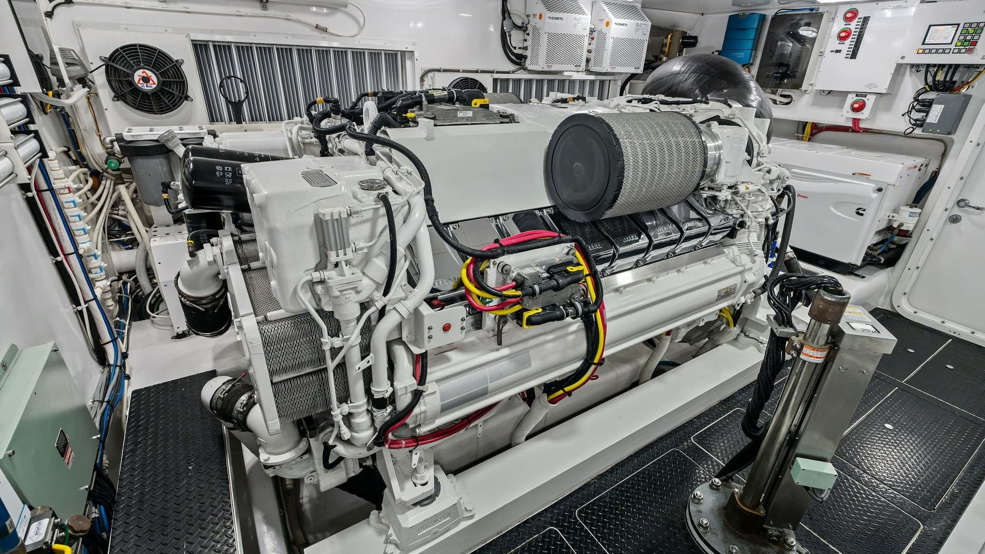 2016 Viking 80 Enclosed Bridge- FRIGATE- Engine Room