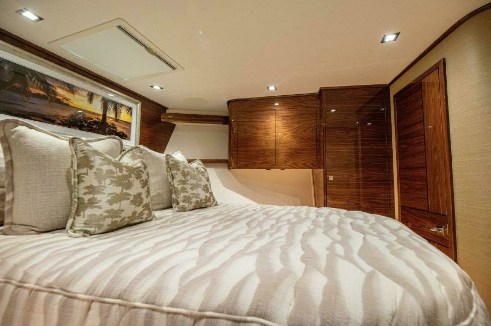 Master Stateroom with Luxurious Bedding