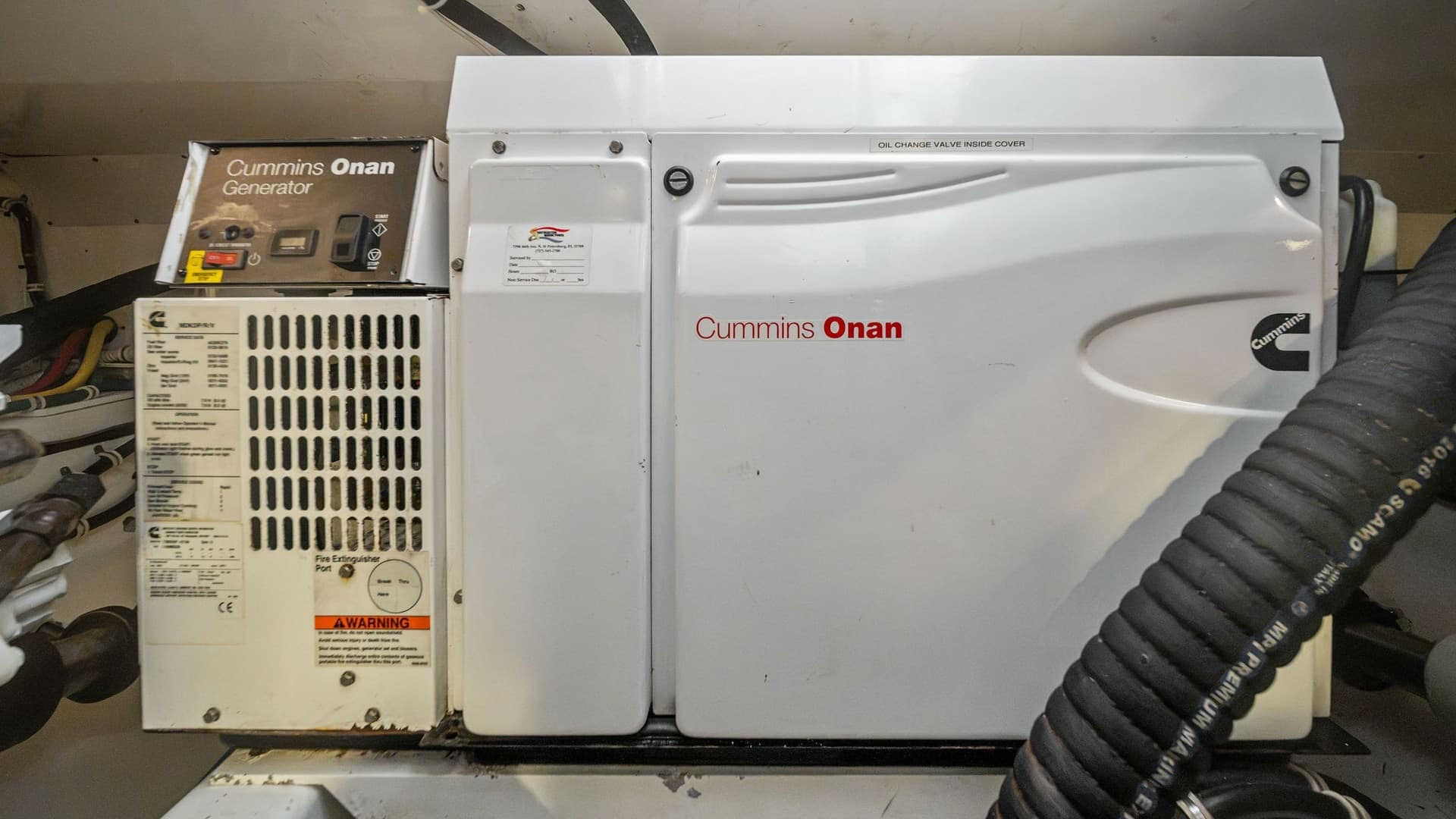 Engine Room with Cummins Onan Generator