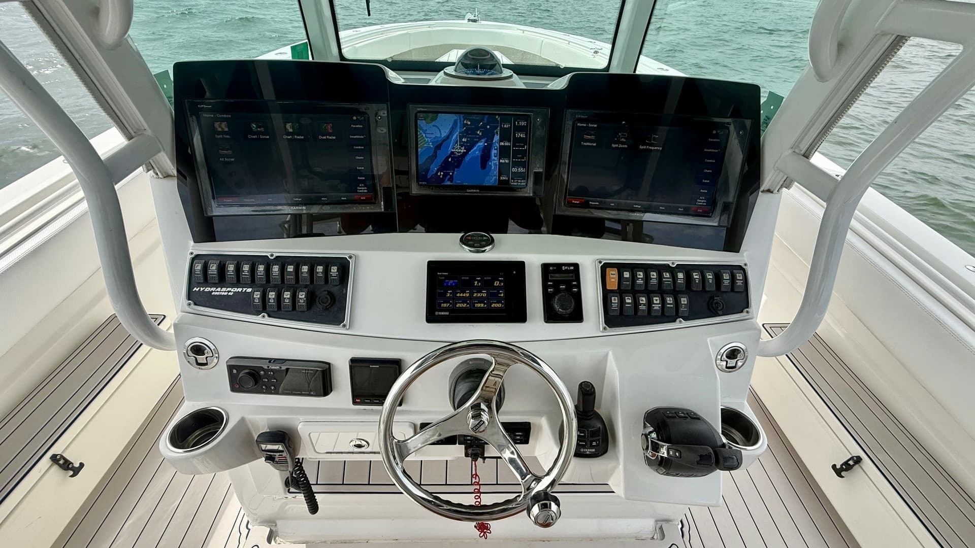 Helm Station with Multi-Display Screens