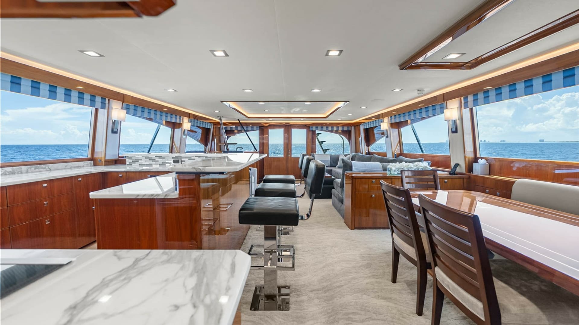 Spacious Salon with Panoramic Views