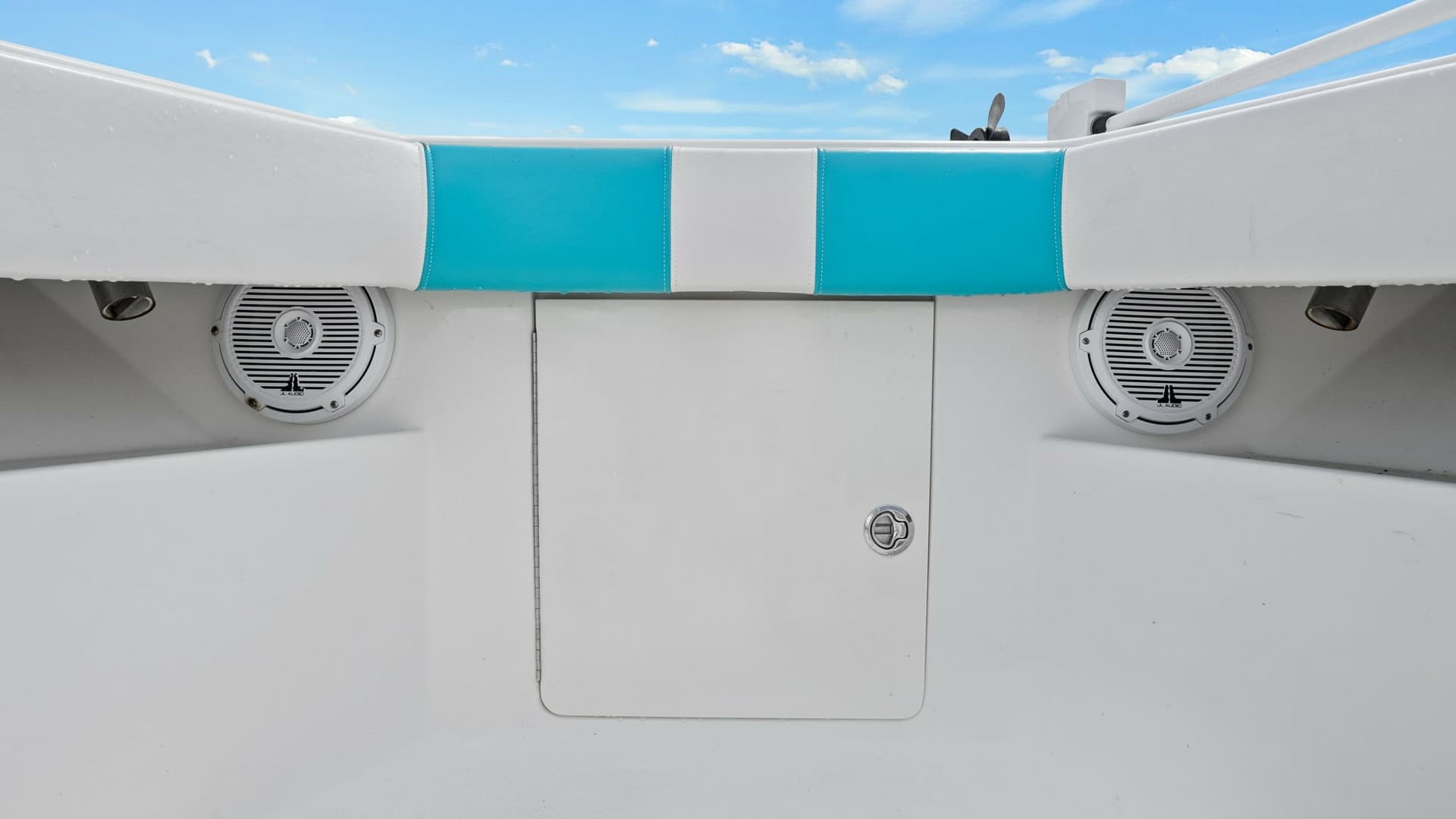 Aft Storage Compartment with Speakers