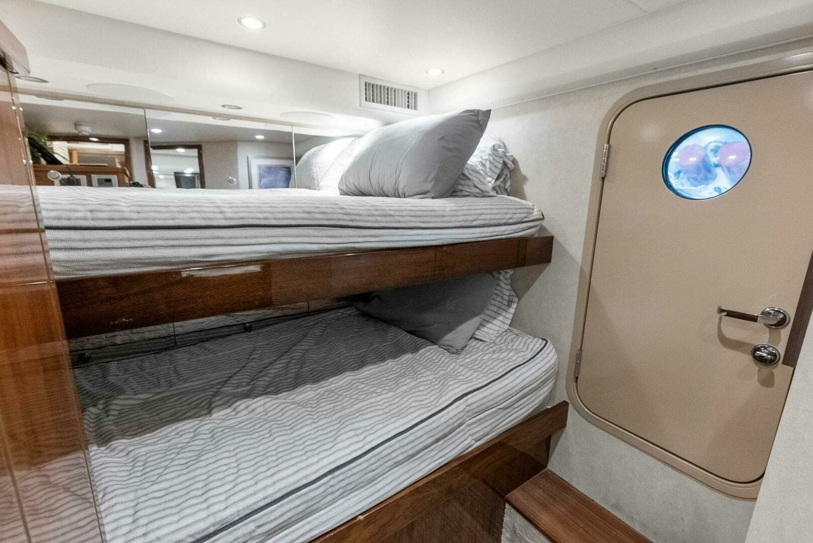 2022 Viking 68 Enclosed Bridge- PIPE DREAM- Crew Stateroom