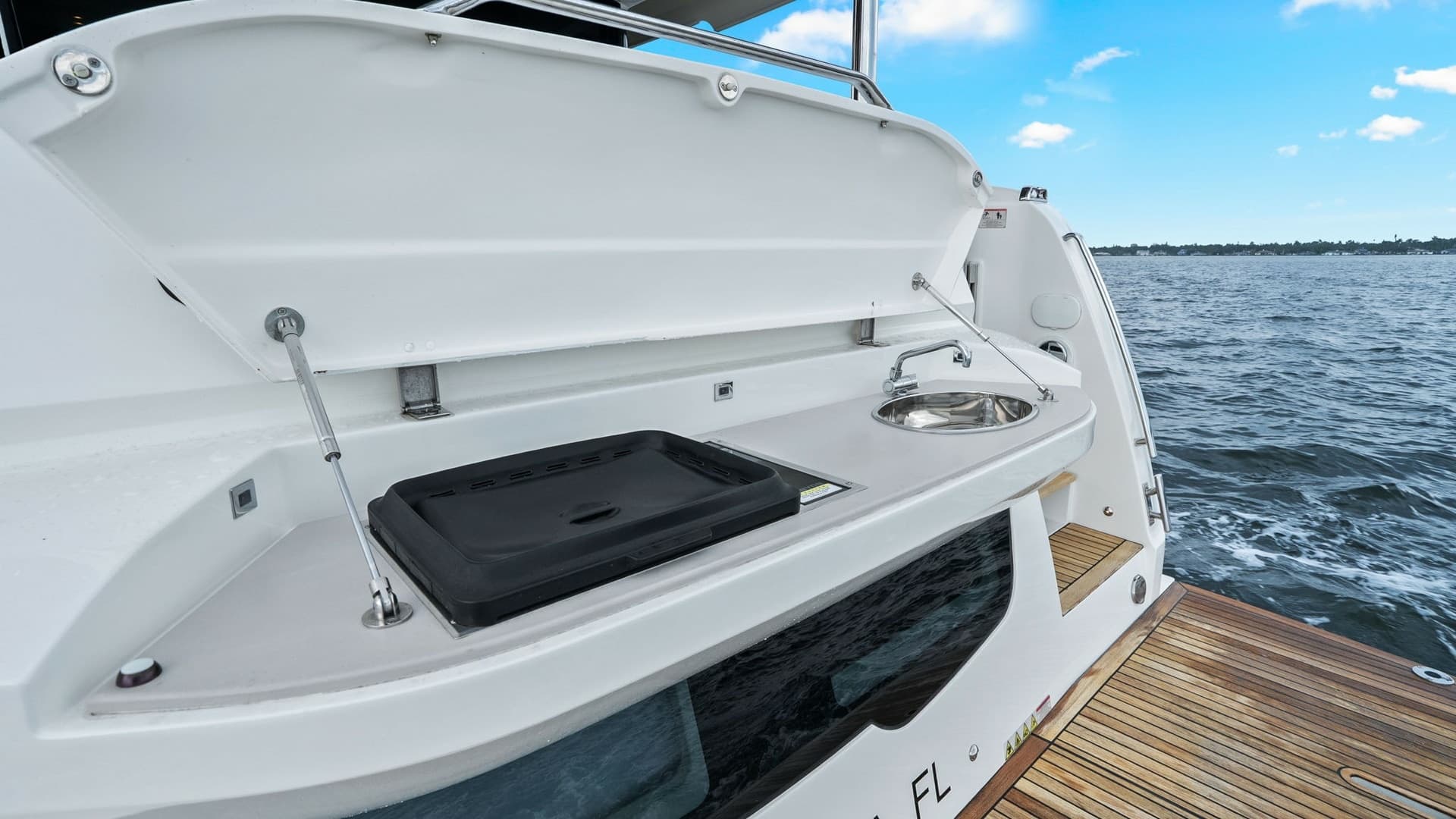 Aft Deck Grill and Sink Area