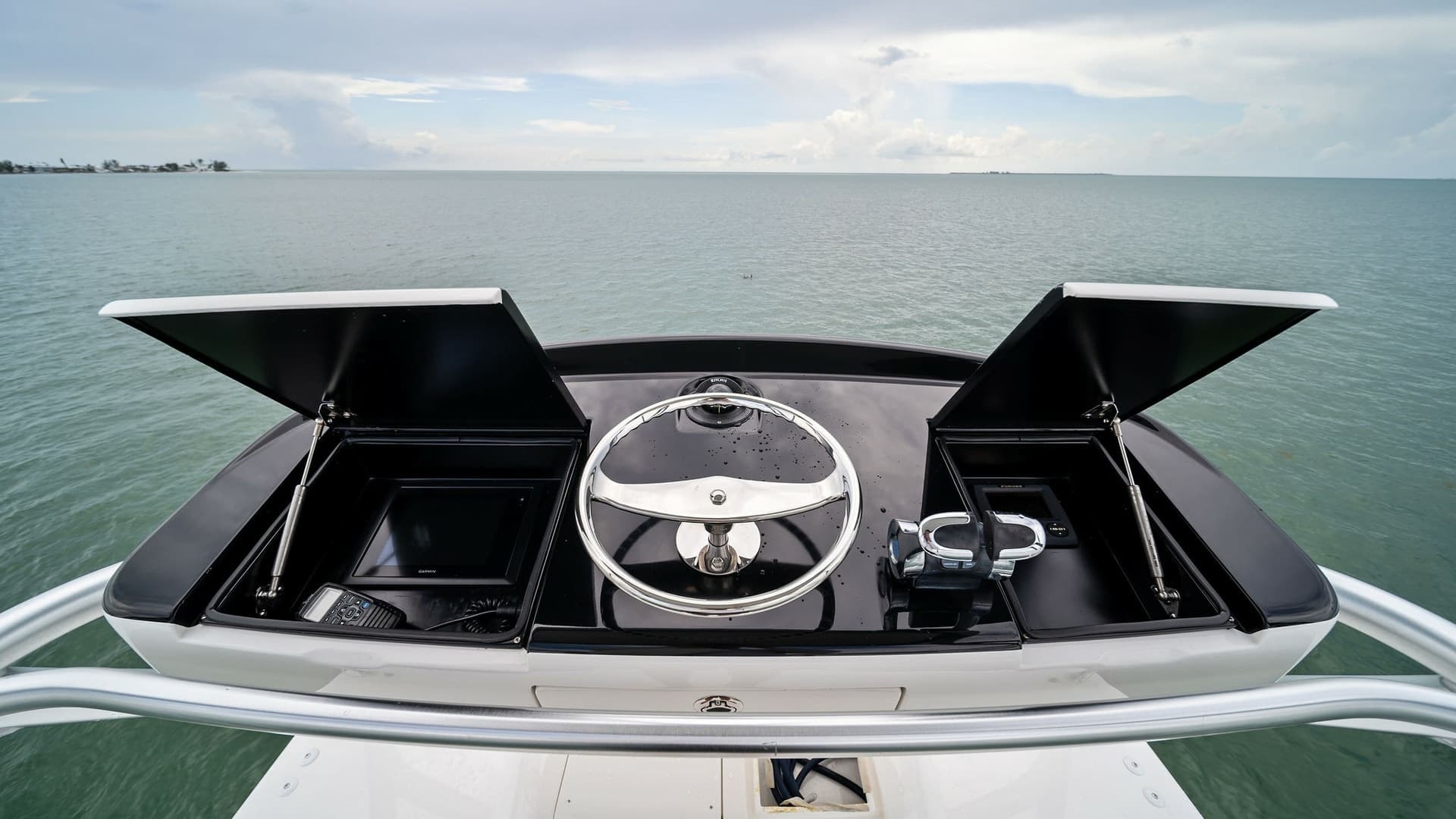 Flybridge Helm Station with Storage