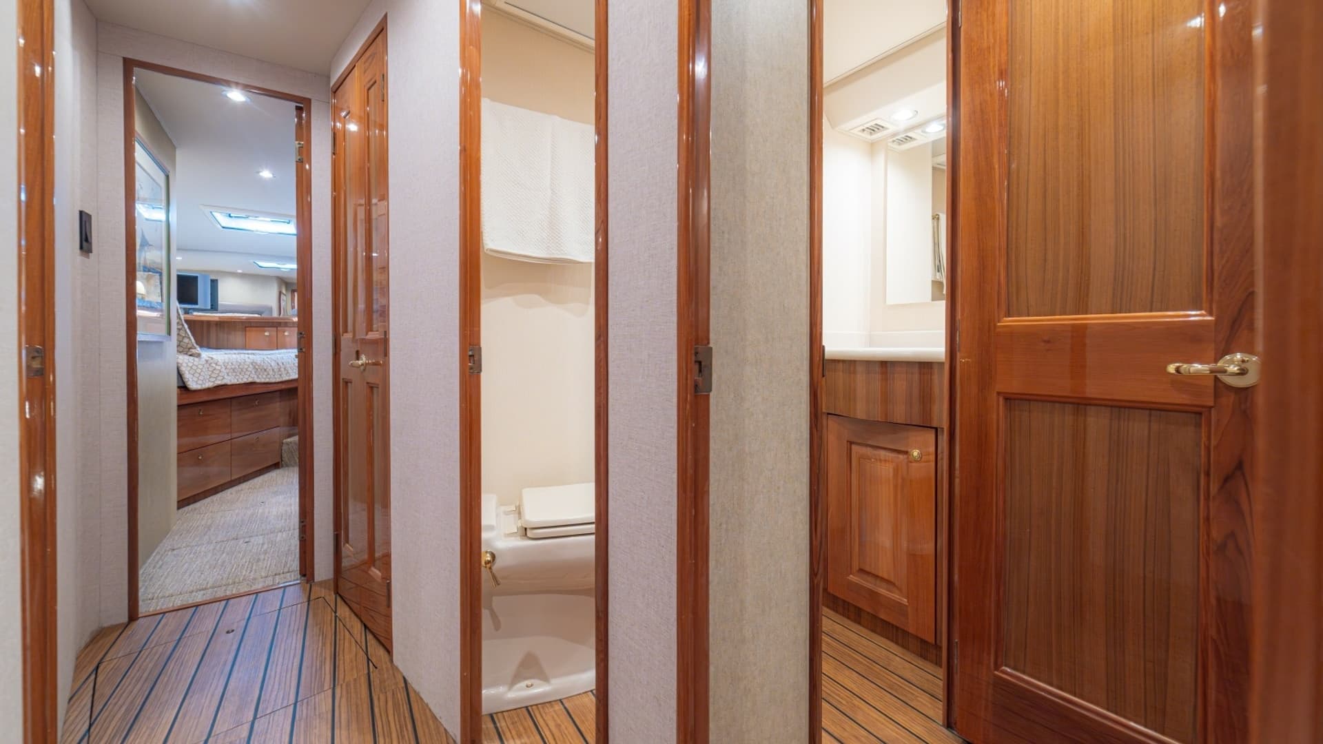 Hallway Leading to Stateroom and Head