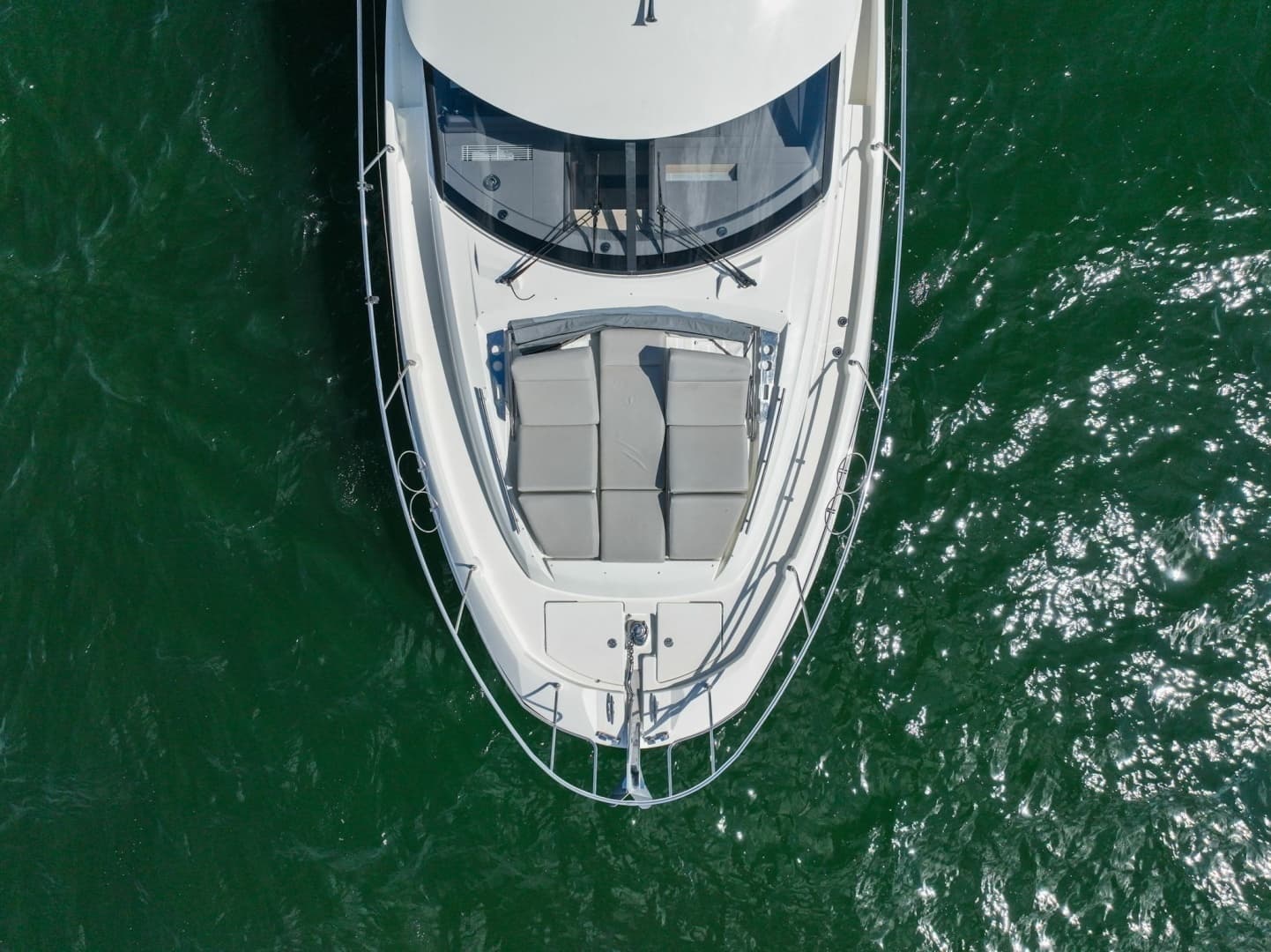 2020 Prestige 460 Flybridge GALATI YACHT SALES TRADE Bow Sun Deck