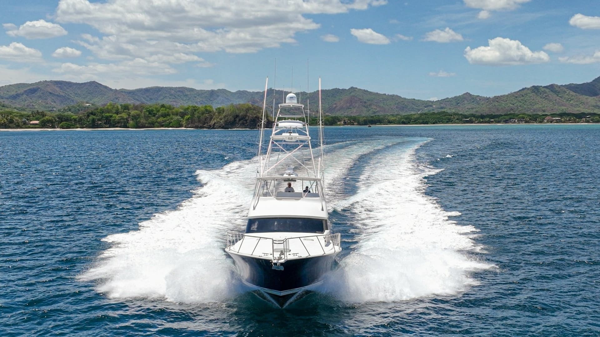 Bow View Cruising at High Speed