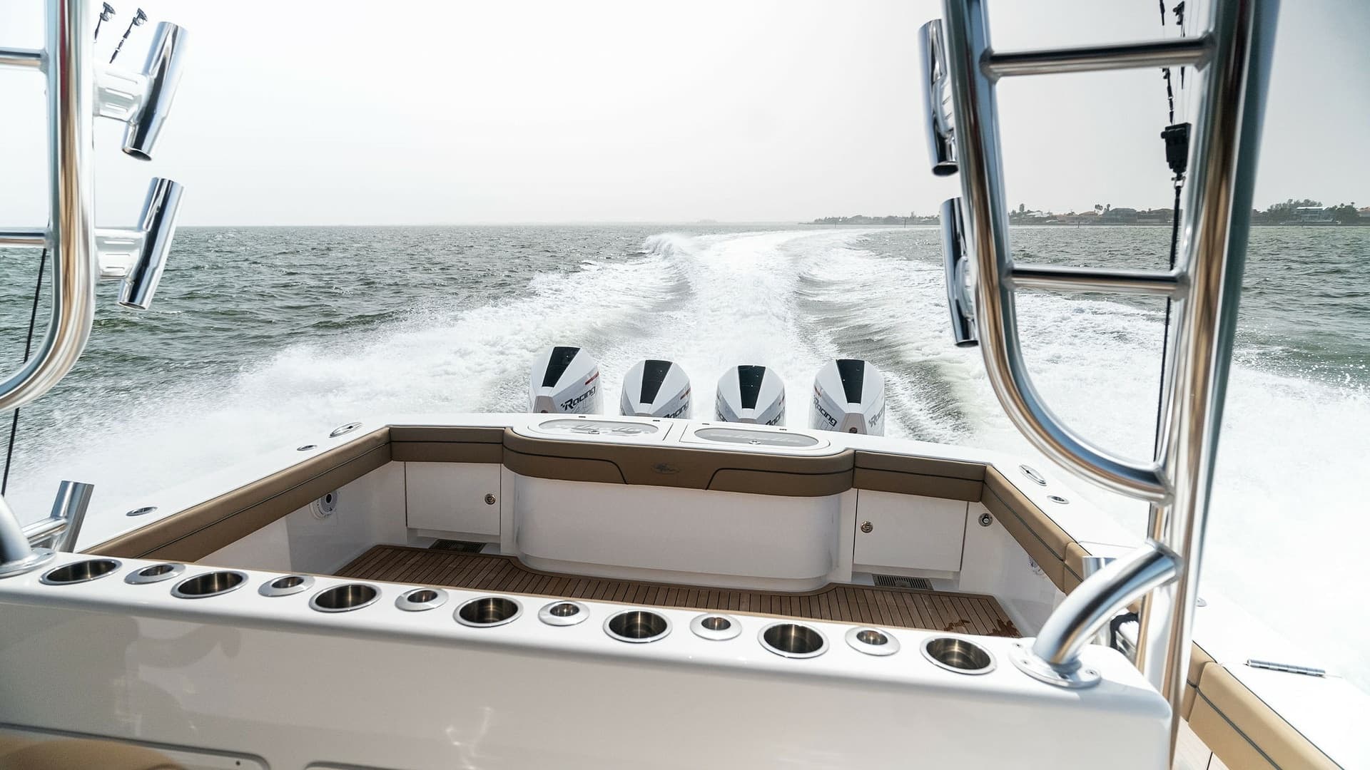 Stern View with Quad Outboards