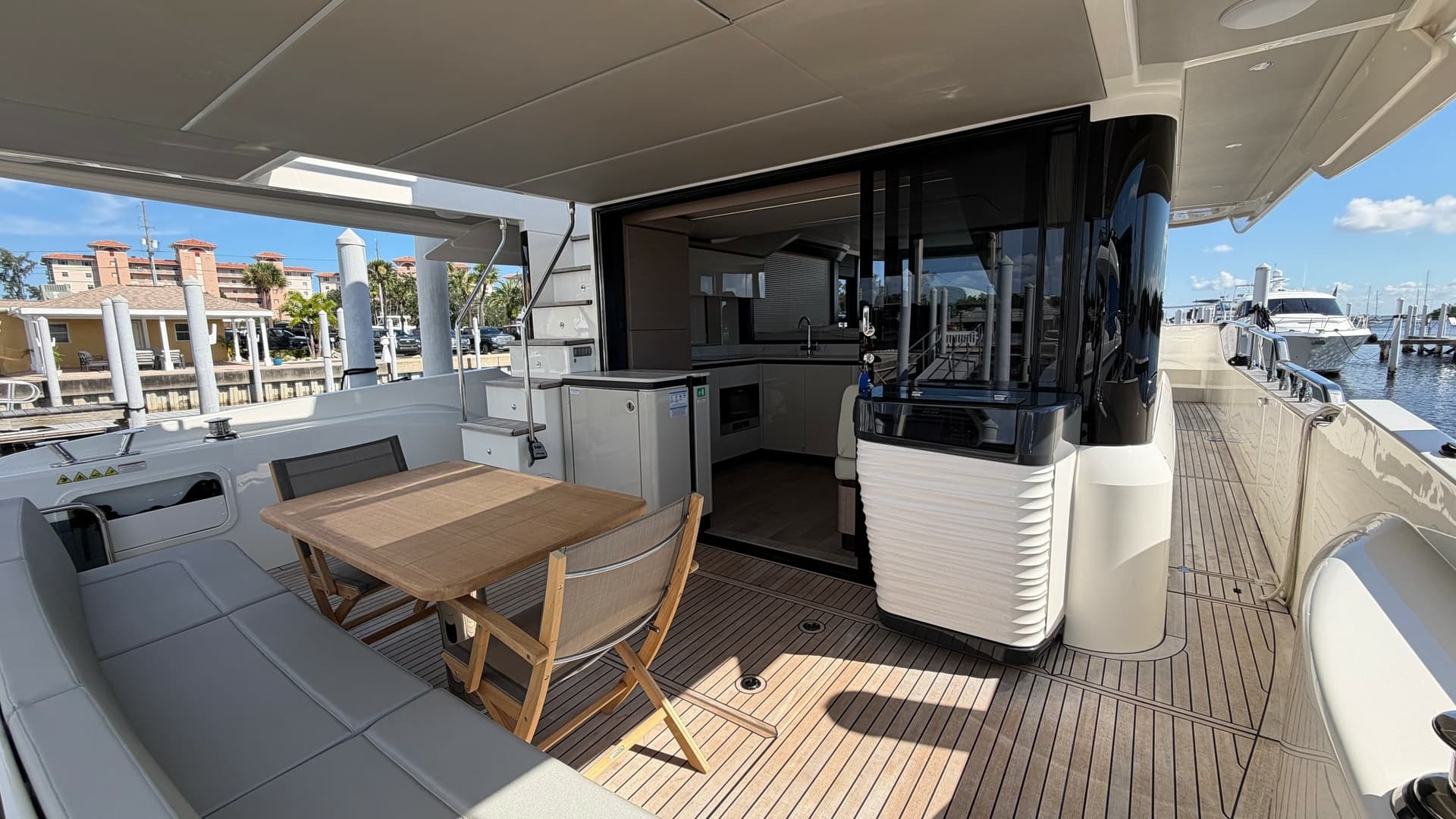 Spacious Aft Deck with Dining Area