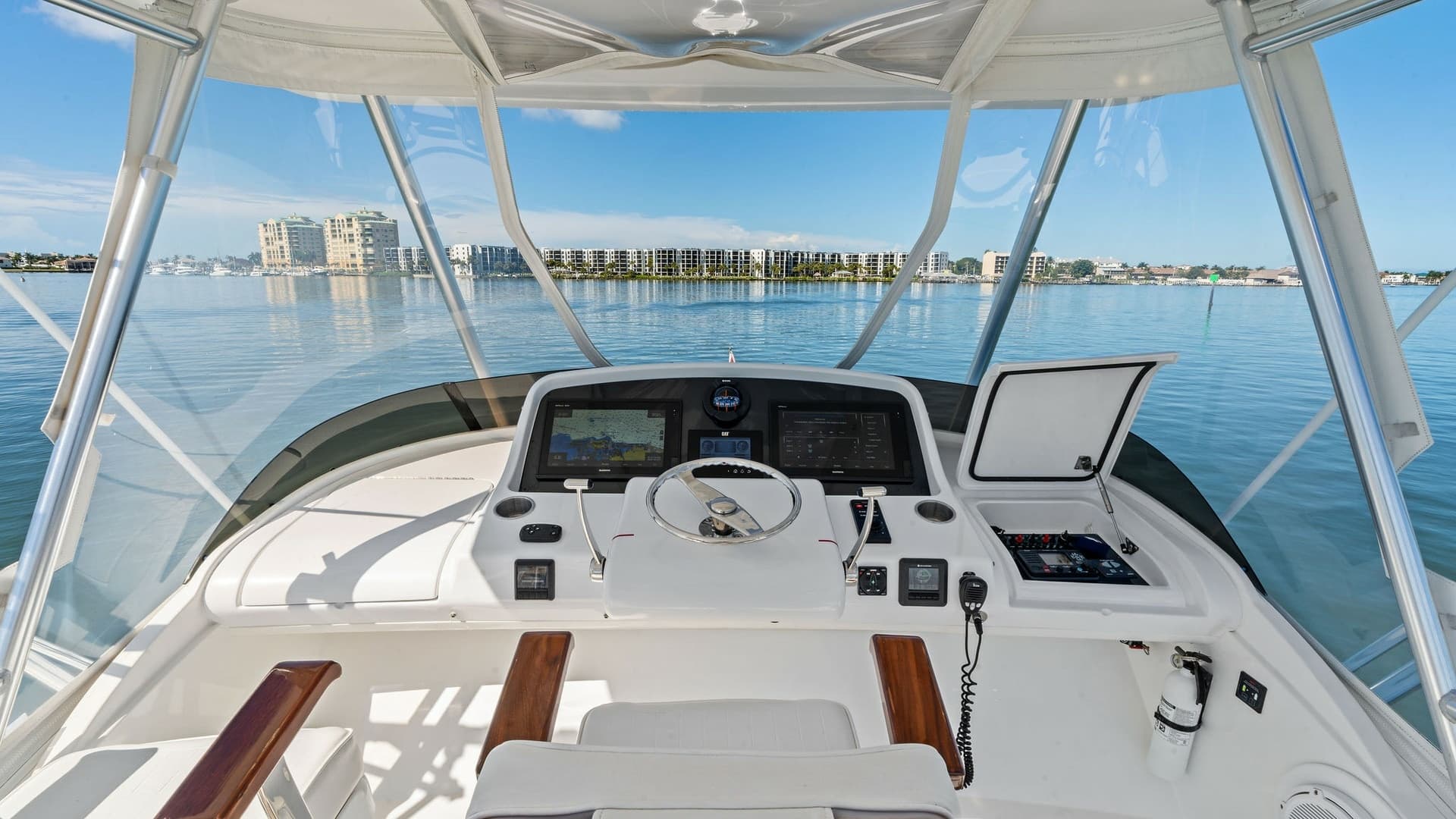 Flybridge Helm Station View