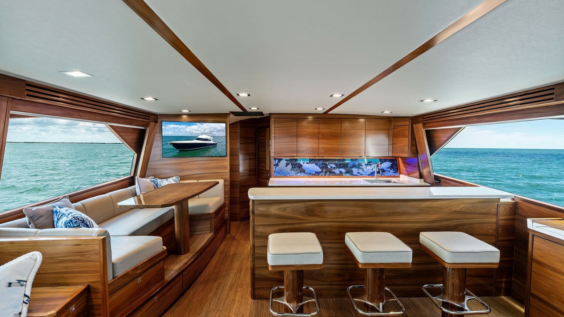 Elegant Salon with Ocean Views