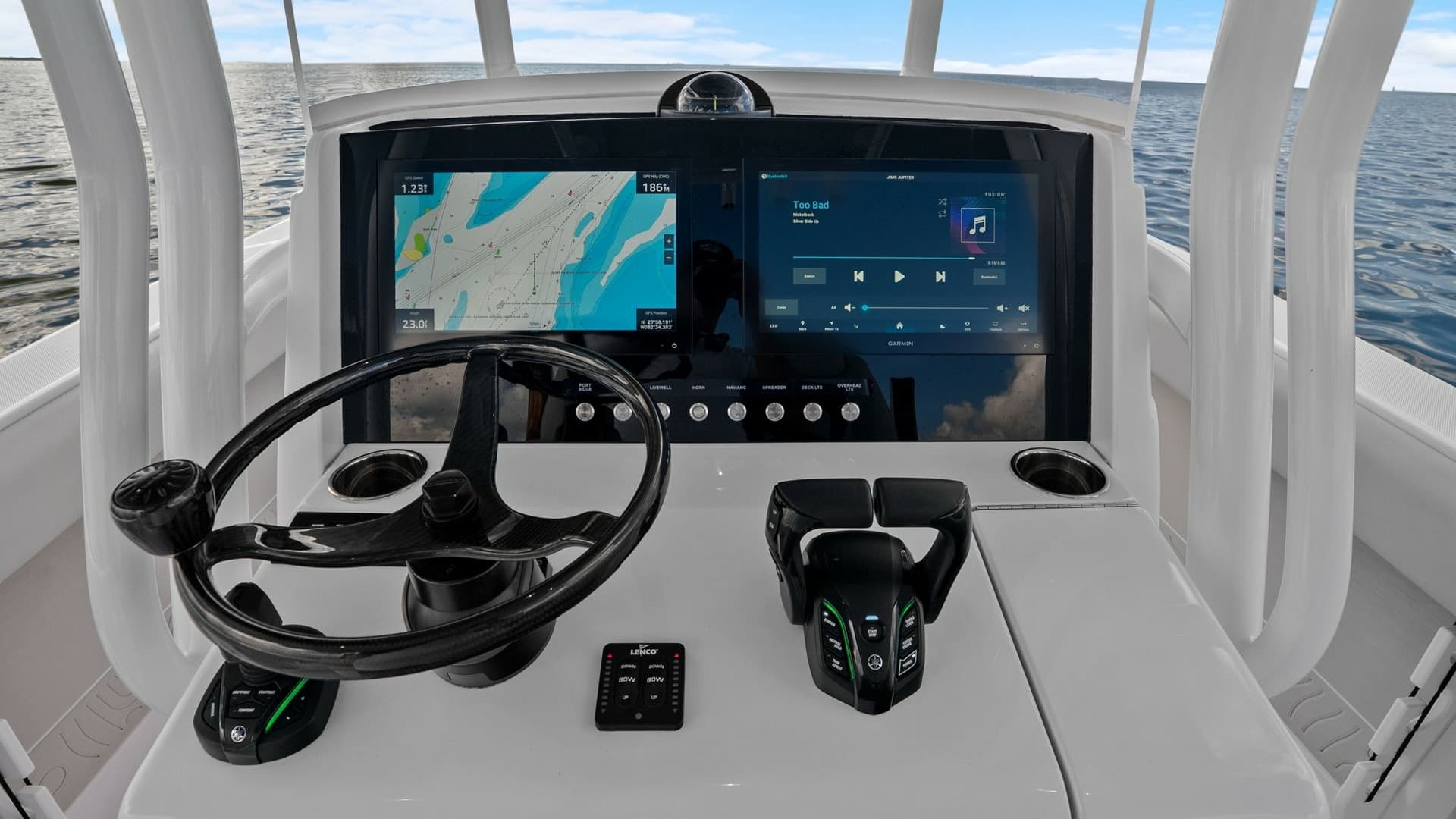 Helm Station with Dual Displays