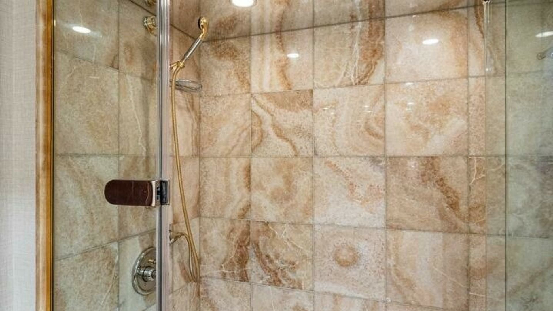 Luxurious Marble Shower Enclosure