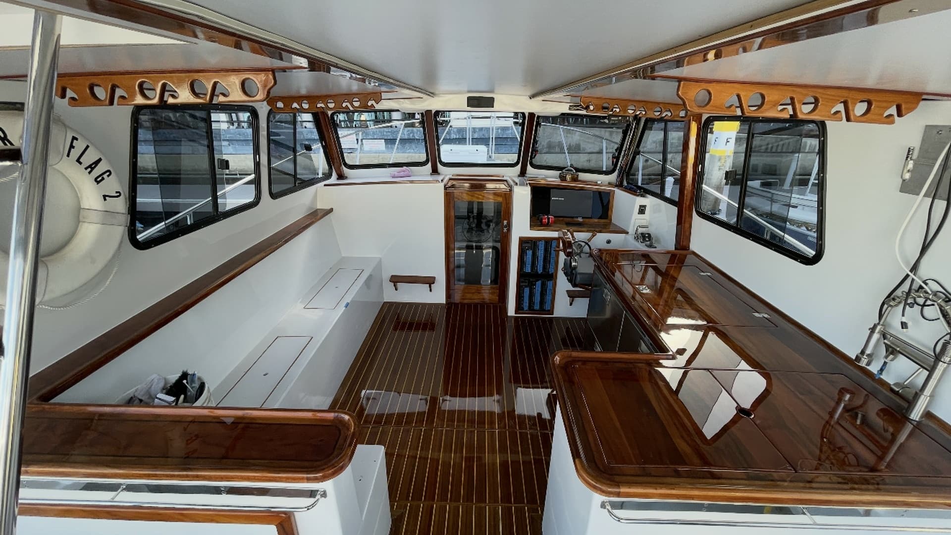Spacious Interior with Helm Station